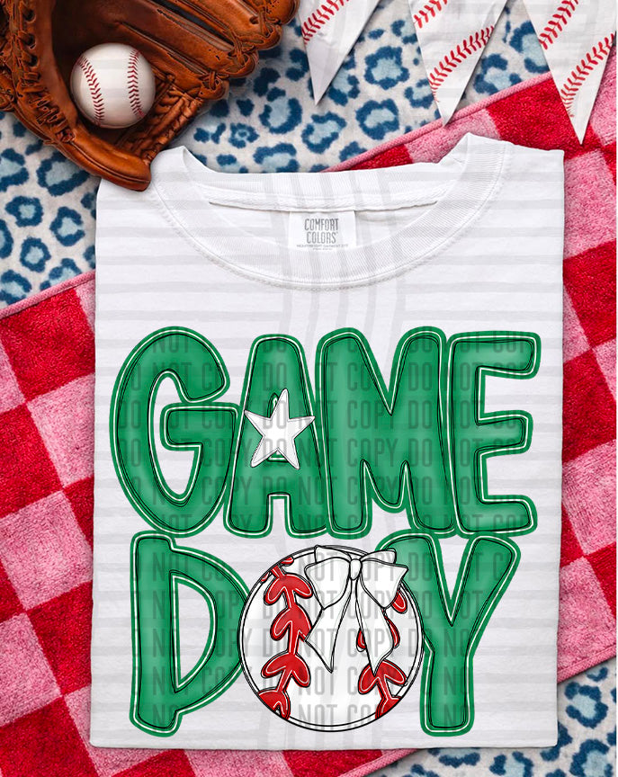 SOFTBALL - GAME DAY - Color Dropdown Digital Download 300DPI PNG FILE
