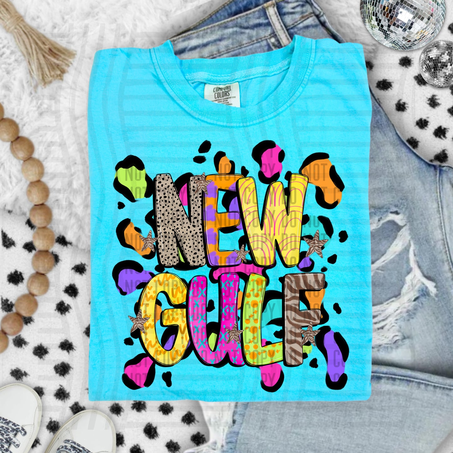 Funky Mix-Up Leopard Spot Mascots - Custom + Dropdown - 300 dpi Digital Download