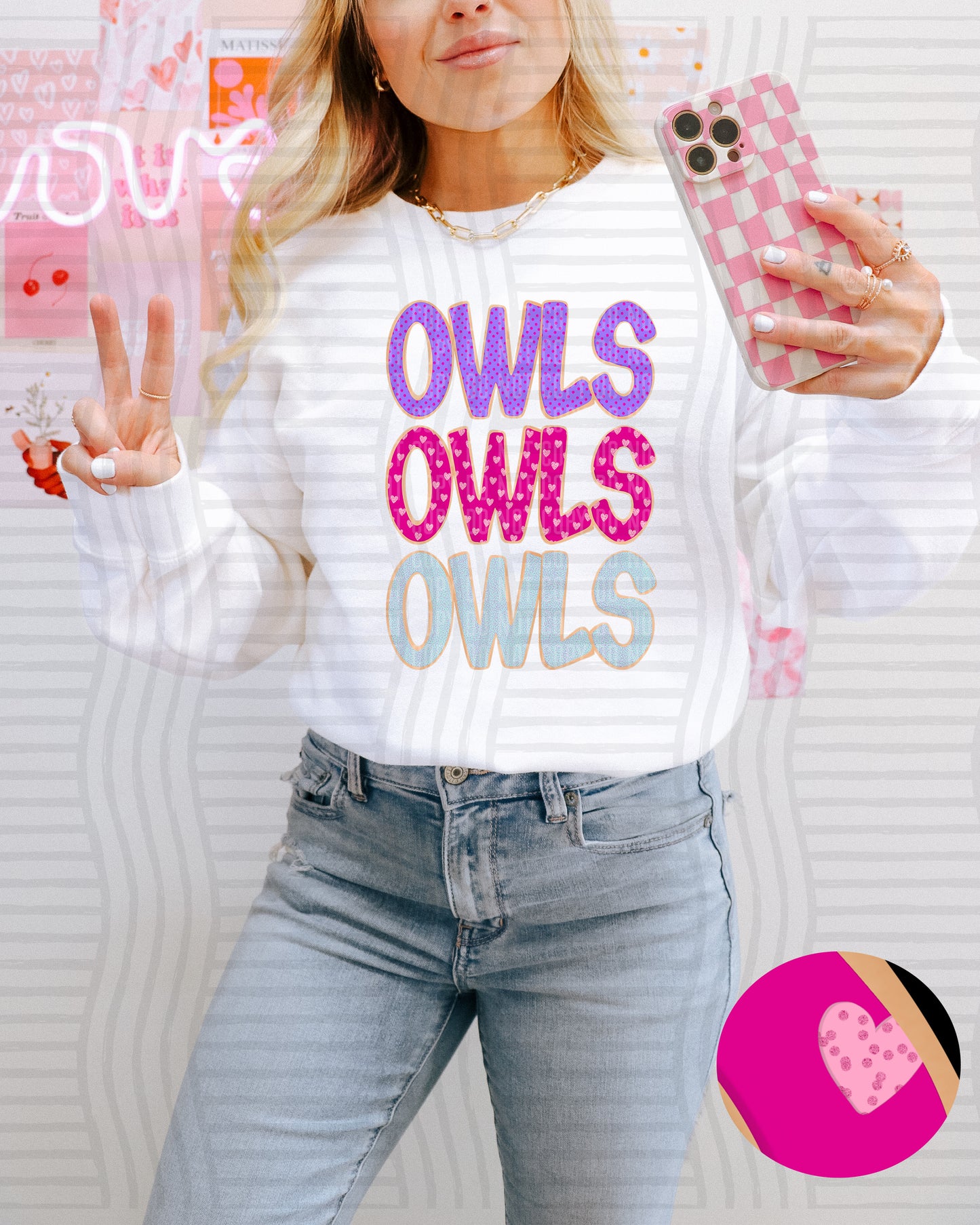 Sugar Cookie Stacked - Custom + Dropdown - 300 dpi Digital Download