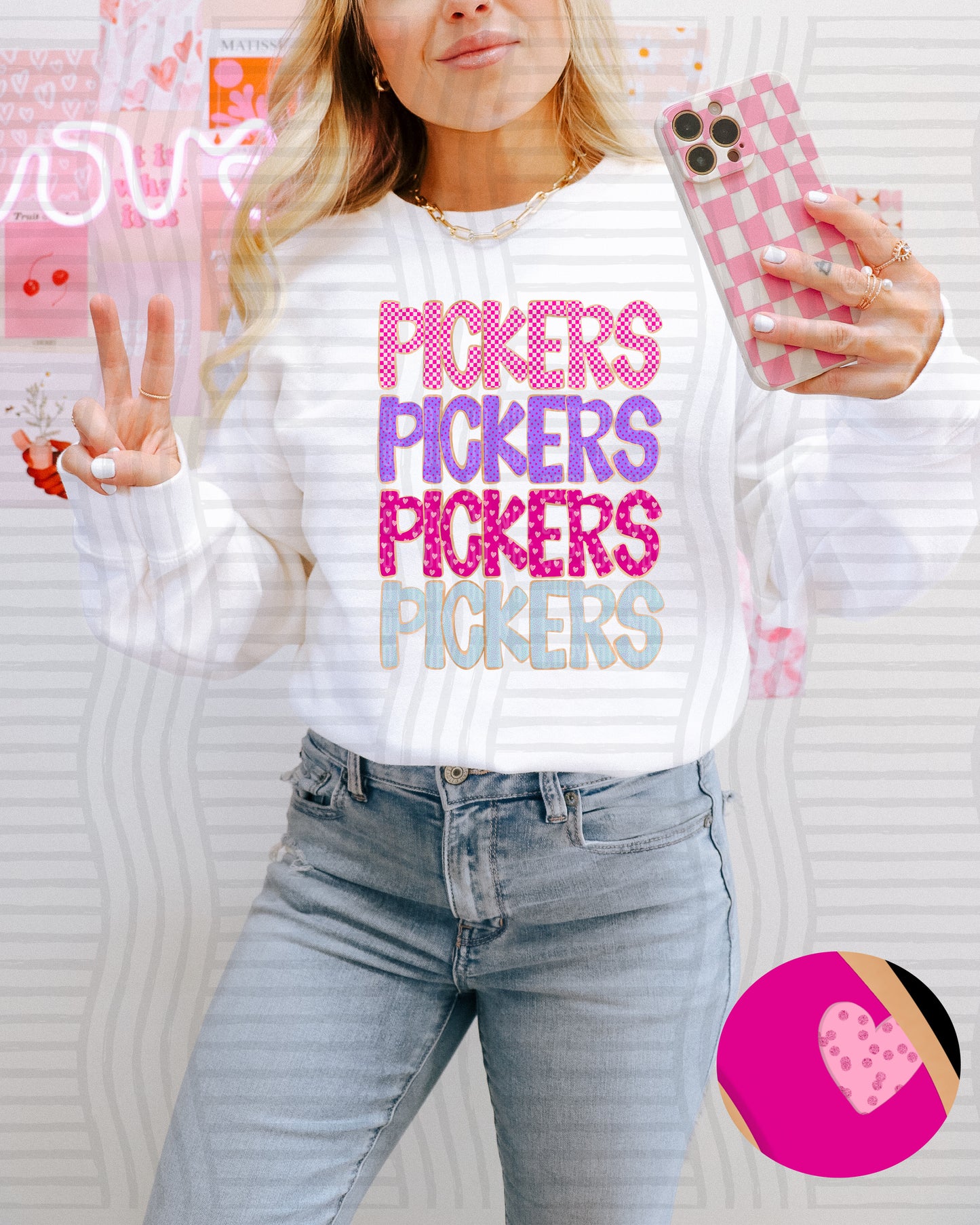 Sugar Cookie Stacked - Custom + Dropdown - 300 dpi Digital Download