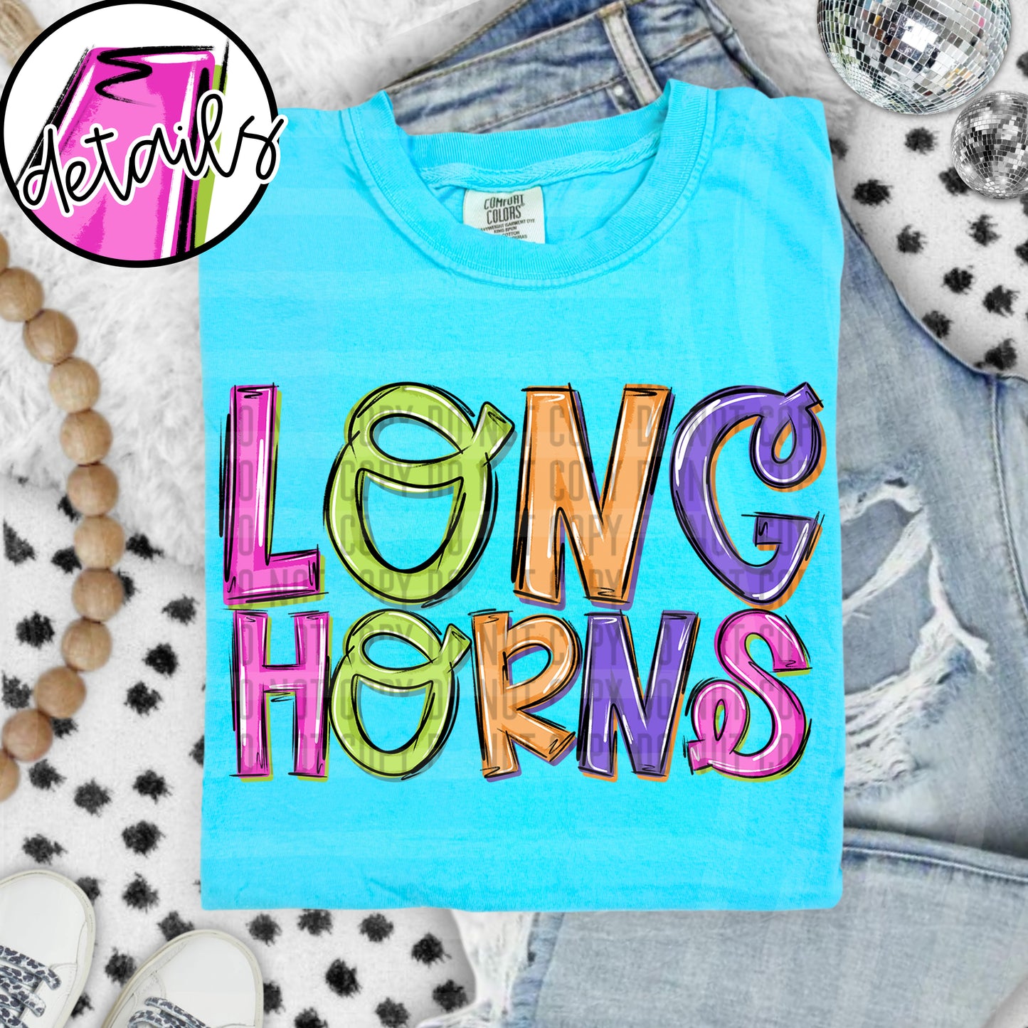 Neon Barbie Stacked - Custom + DROPDOWN - 300 DPI digital download