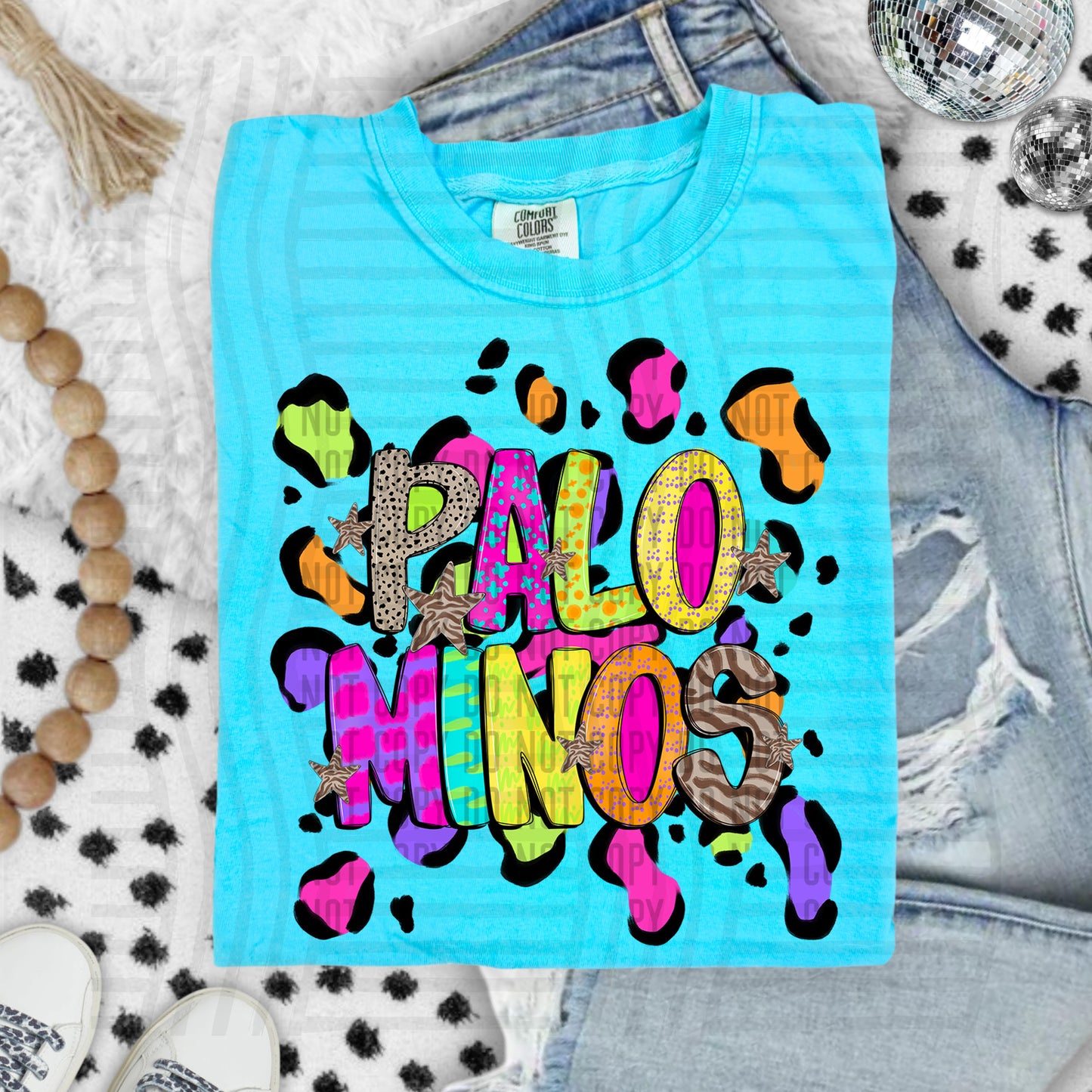 Funky Mix-Up Leopard Spot Mascots - Custom + Dropdown - 300 dpi Digital Download