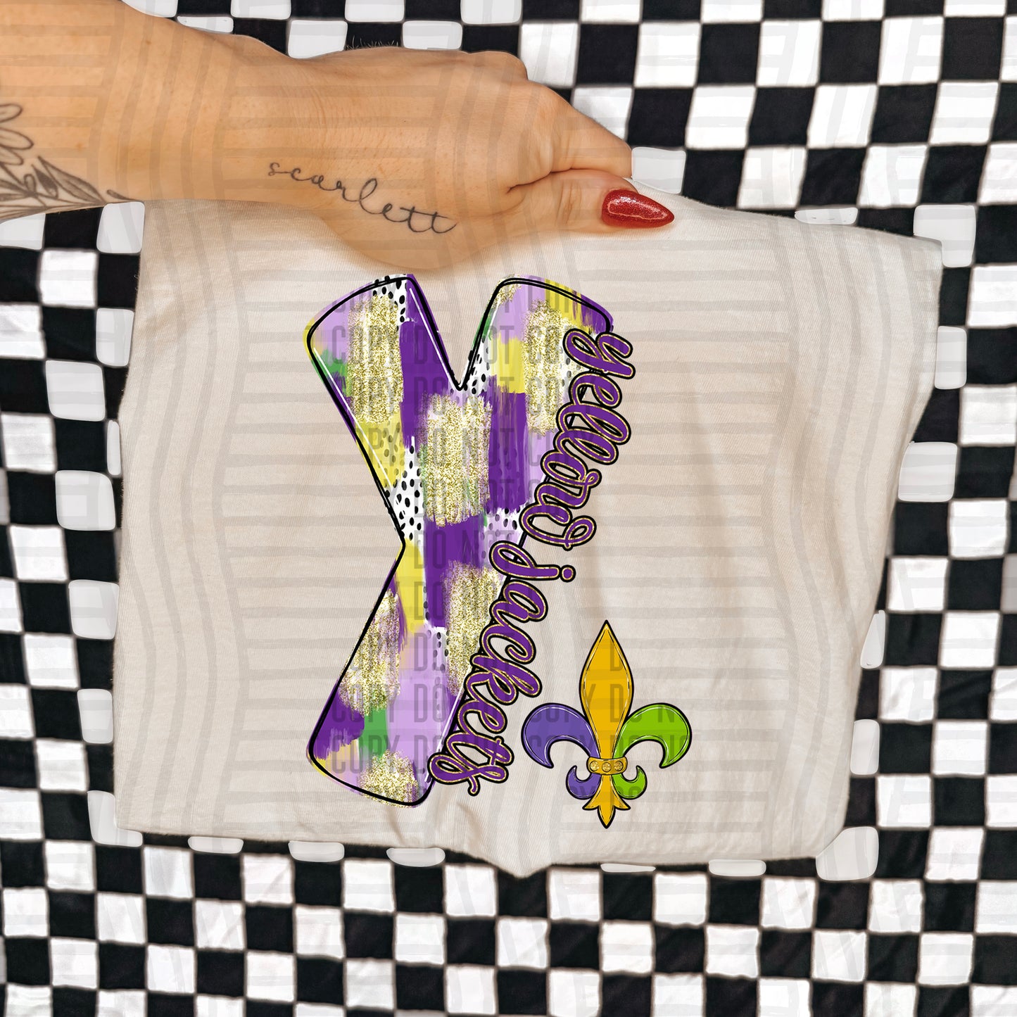 Mardi Mascots Custom + Dropdown  - 300 dpi Digital Download