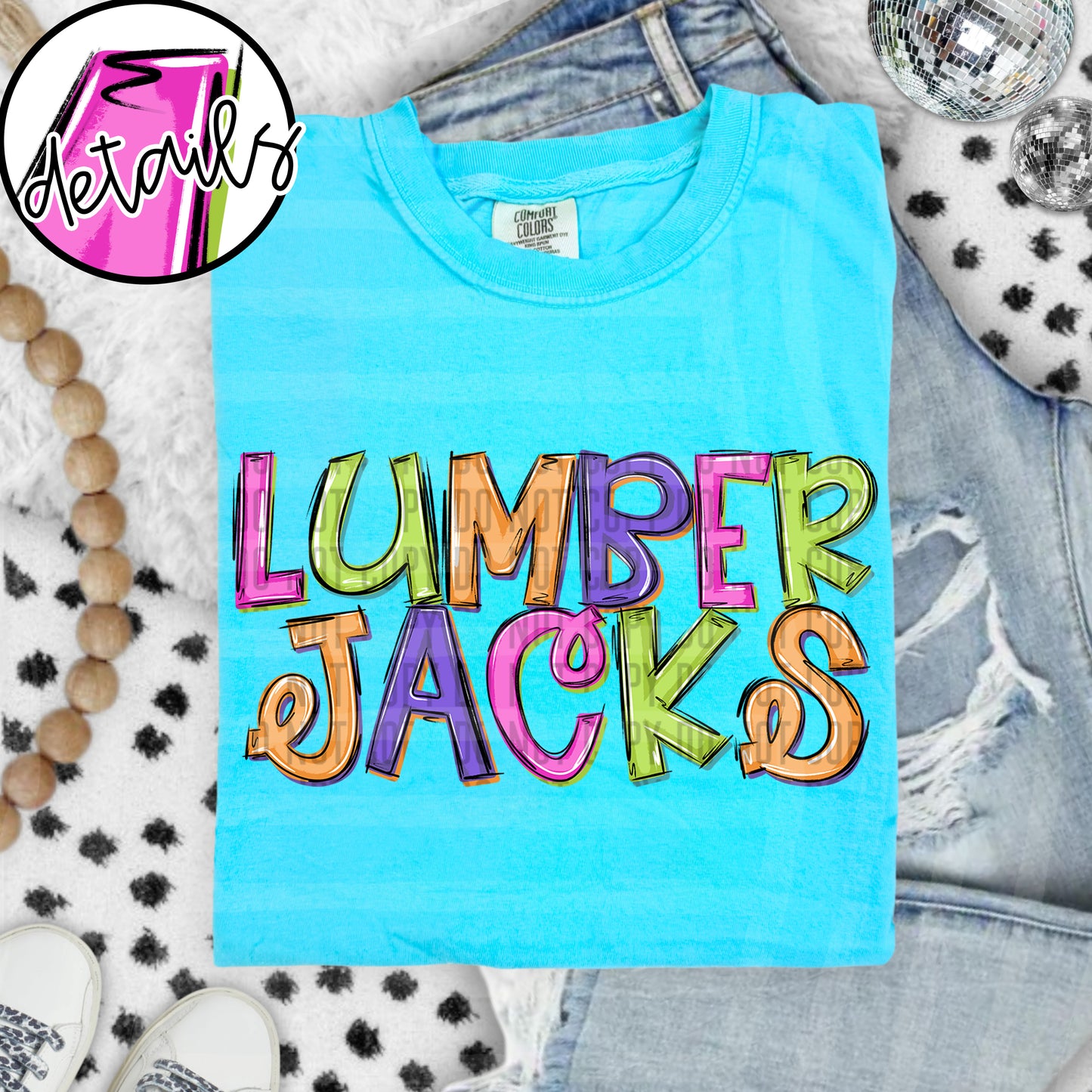 Neon Barbie Stacked - Custom + DROPDOWN - 300 DPI digital download