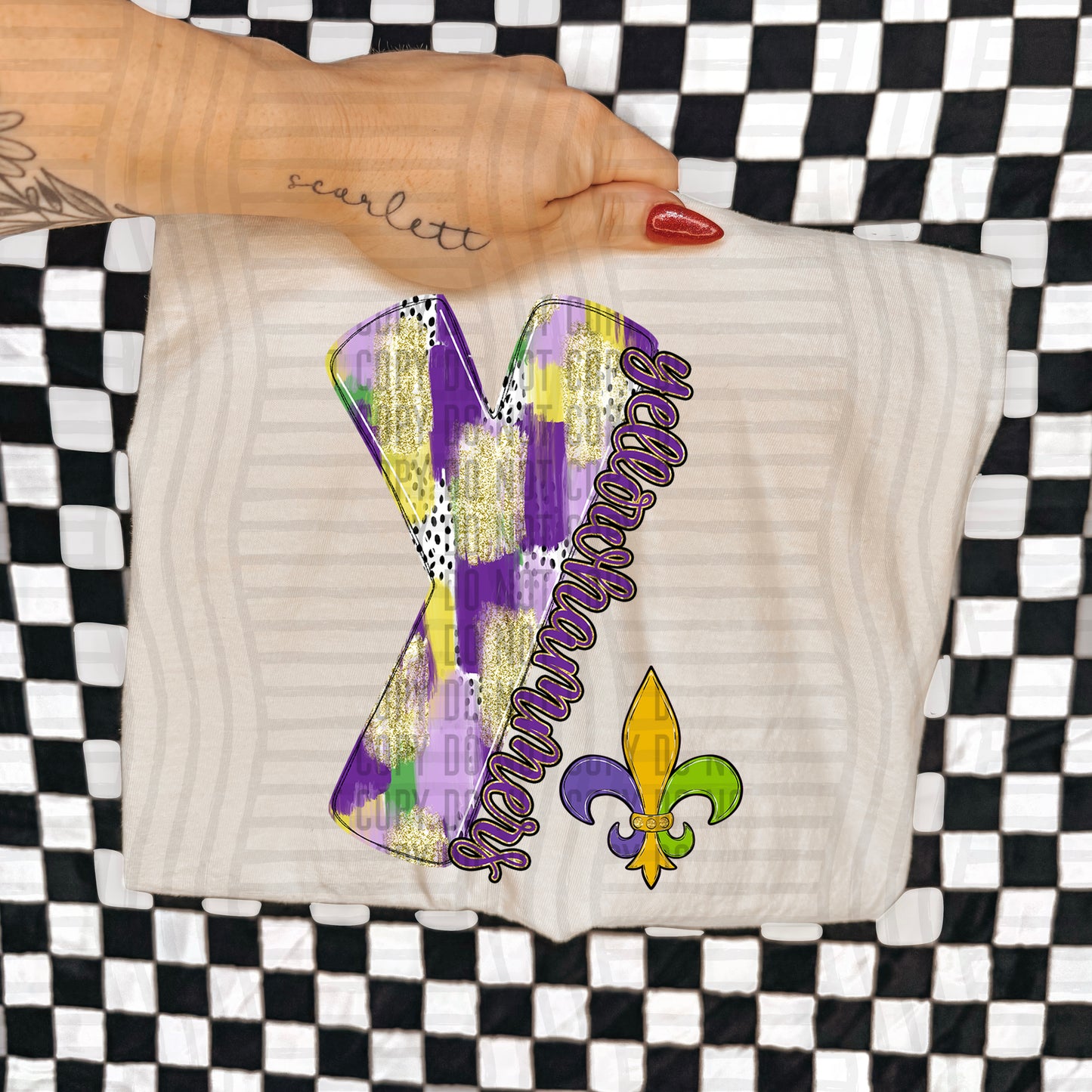 Mardi Mascots Custom + Dropdown  - 300 dpi Digital Download