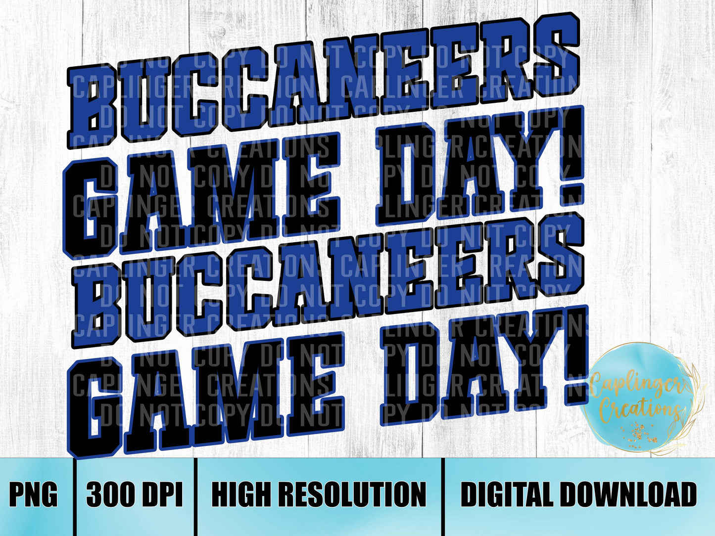 Buccaneers Game Day! - Digital download 300DPI PNG FILE