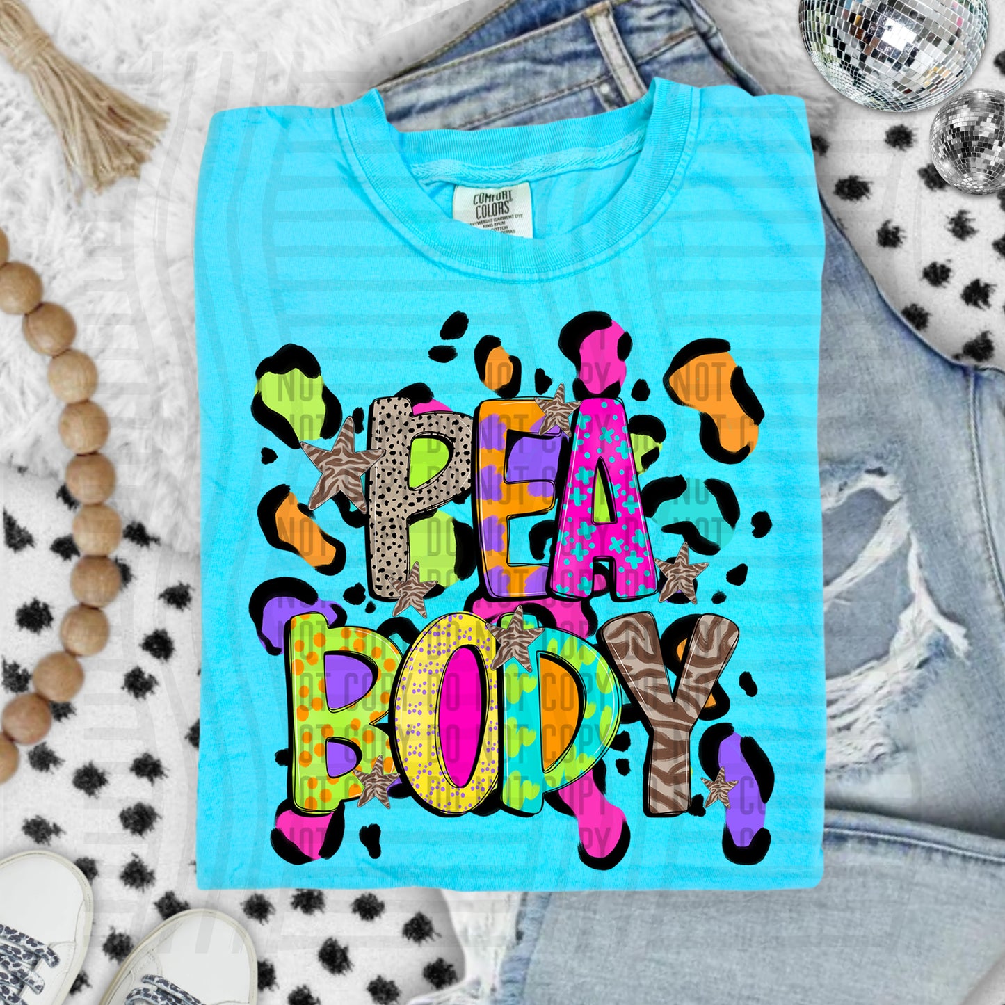 Funky Mix-Up Leopard Spot Mascots - Custom + Dropdown - 300 dpi Digital Download