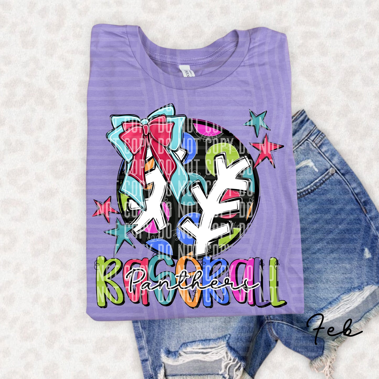 Preppy Polka Dot BASEBALL - Dropdown menu - 300 DPI digital design