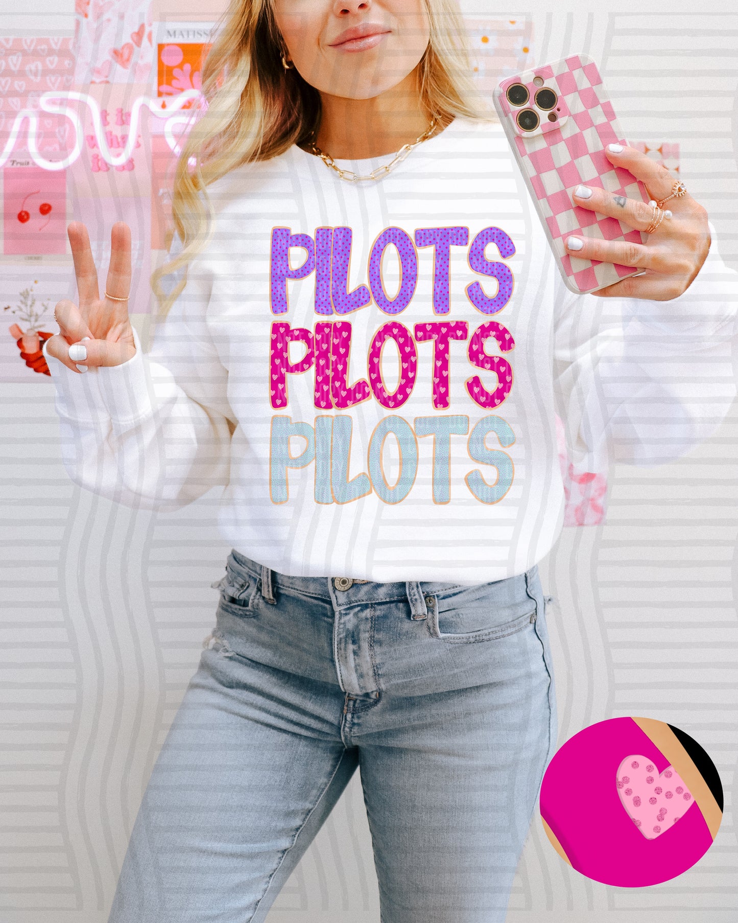 Sugar Cookie Stacked - Custom + Dropdown - 300 dpi Digital Download