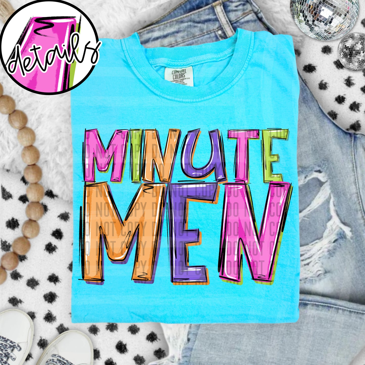 Neon Barbie Stacked - Custom + DROPDOWN - 300 DPI digital download