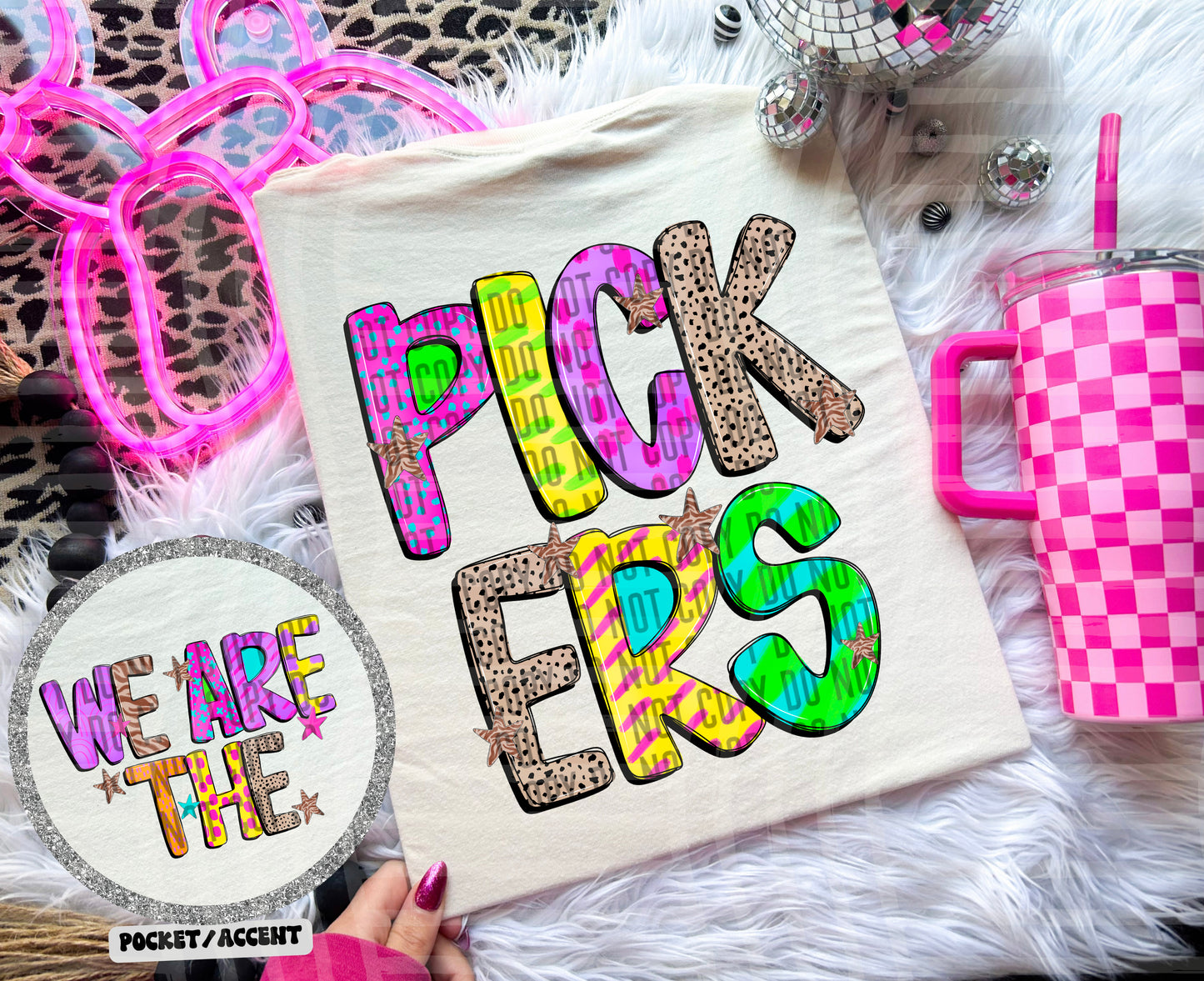 Funky Mix Up - Optional POCKET - Custom + Dropdown  - 300 dpi Digital Download