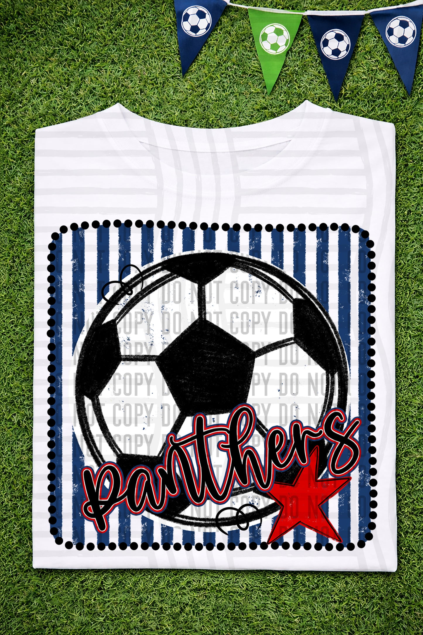 Soccer RWB Framed -  Custom + DROPDOWN - 300 DPI digital download