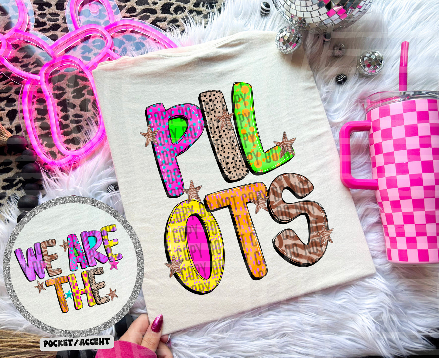 Funky Mix Up - Optional POCKET - Custom + Dropdown  - 300 dpi Digital Download