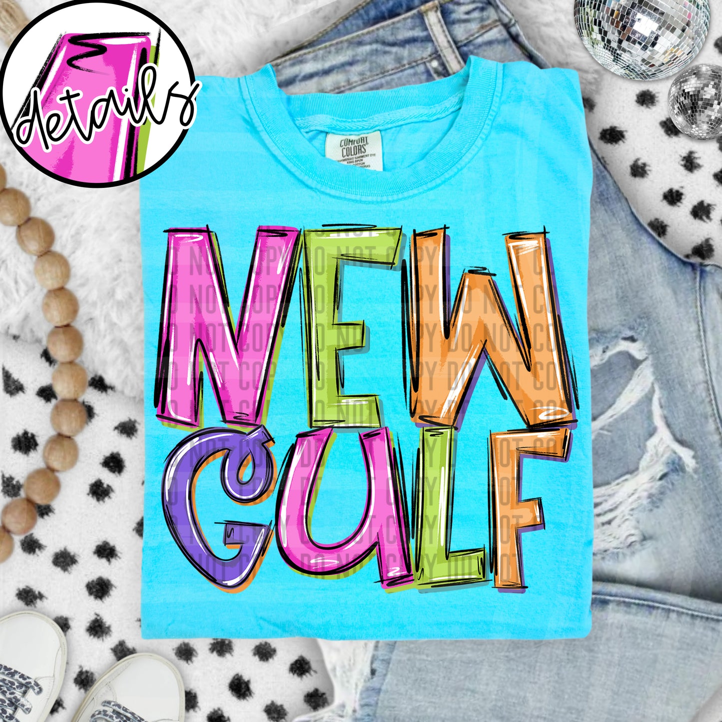 Neon Barbie Stacked - Custom + DROPDOWN - 300 DPI digital download