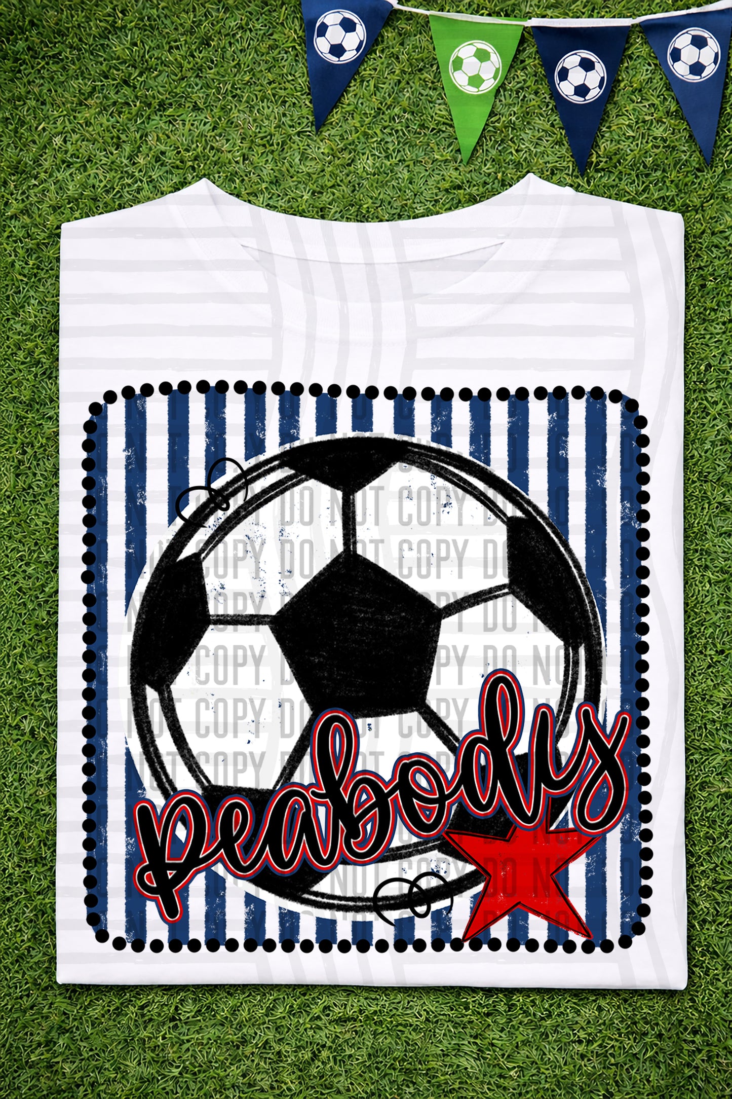 Soccer RWB Framed -  Custom + DROPDOWN - 300 DPI digital download