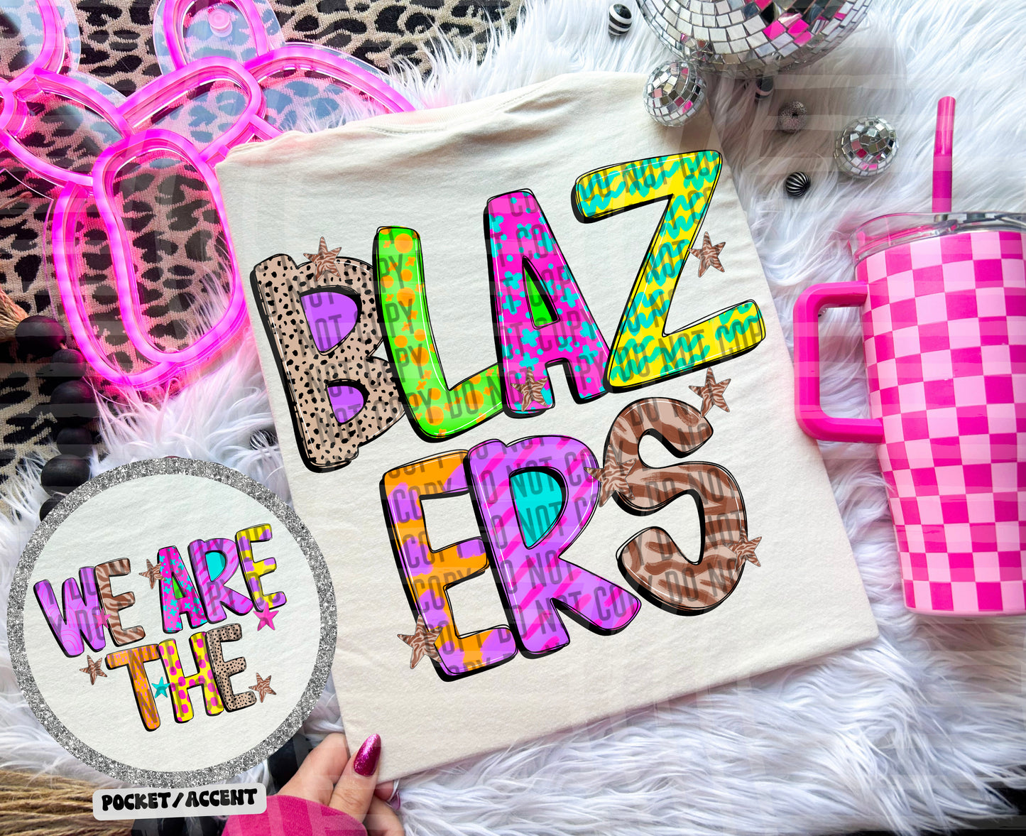 Funky Mix Up - Optional POCKET - Custom + Dropdown  - 300 dpi Digital Download