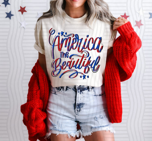 America the Beautiful - Digital Download 300DPI PNG FILE