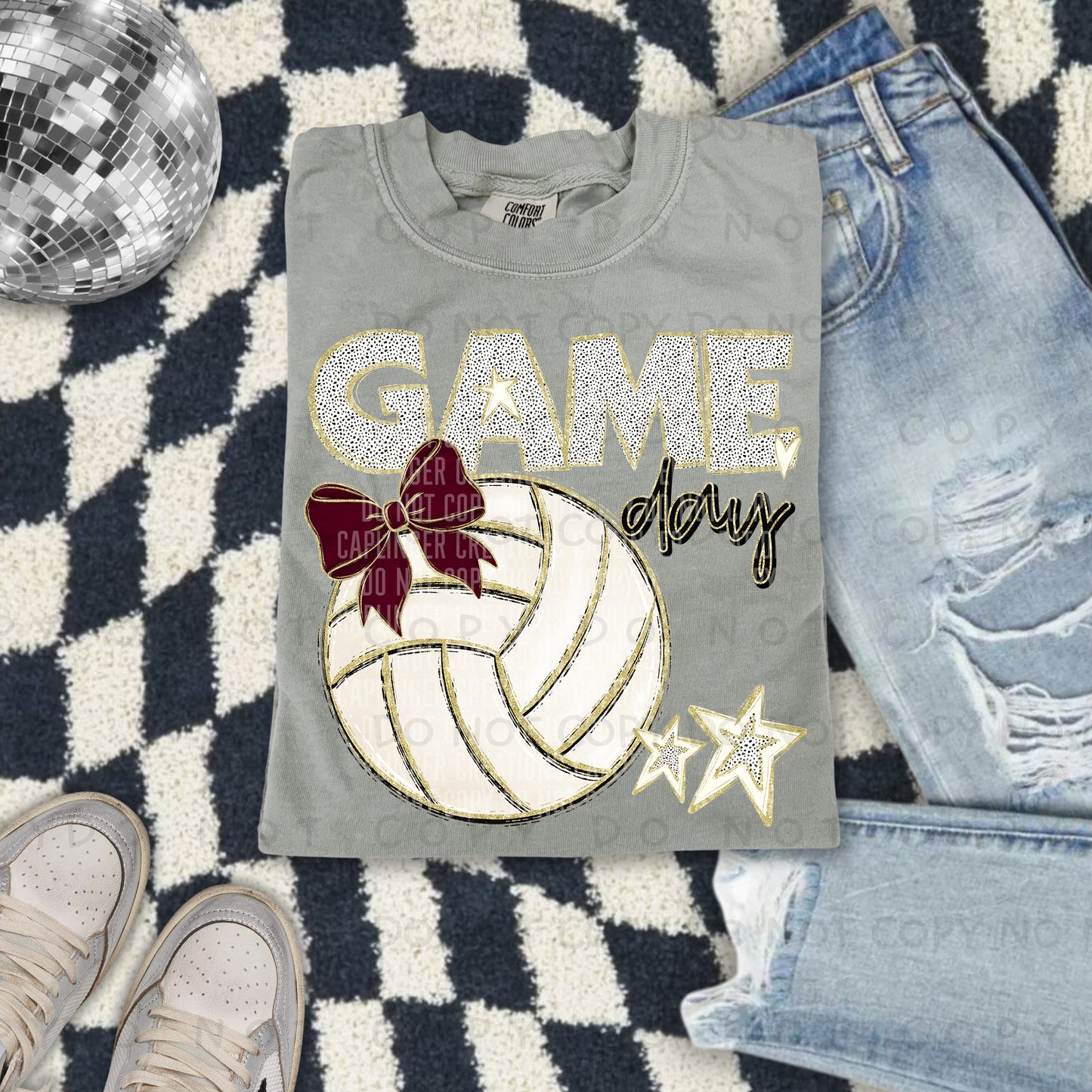 Game day Volleyball - Color Dropdown Digital Download 300DPI PNG FILE