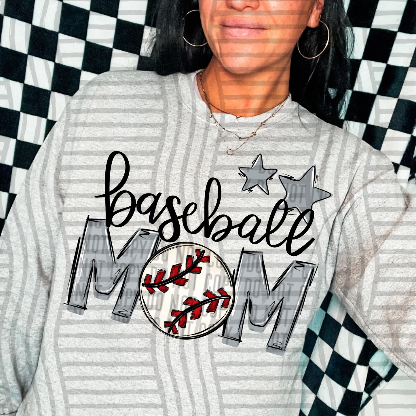 Baseball Mom - Color Dropdown Digital Download 300DPI PNG FILE