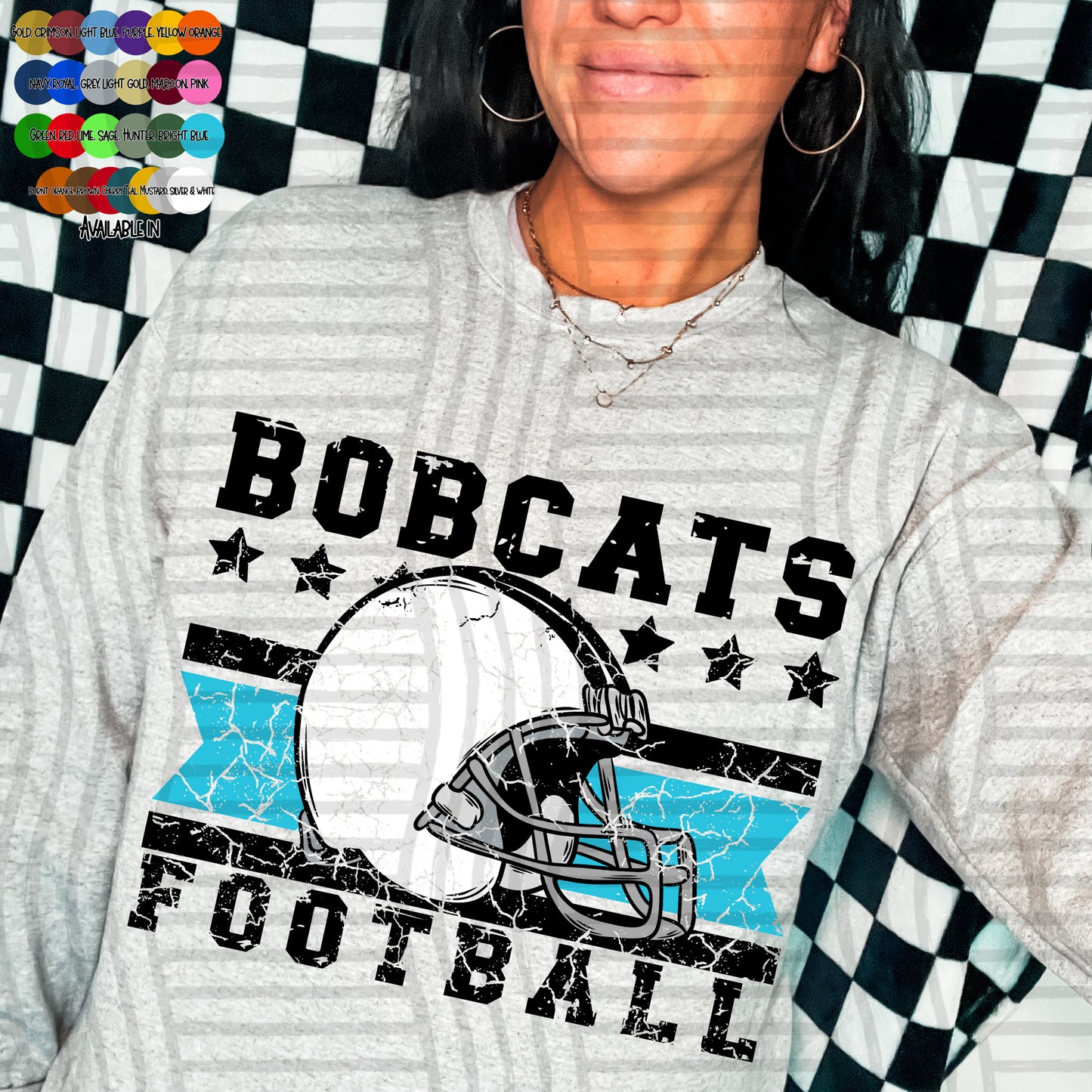 Football Helmets distressed COLORS CC 2608-0017 (CUSTOM) -  Digital Download 300DPI PNG FILE