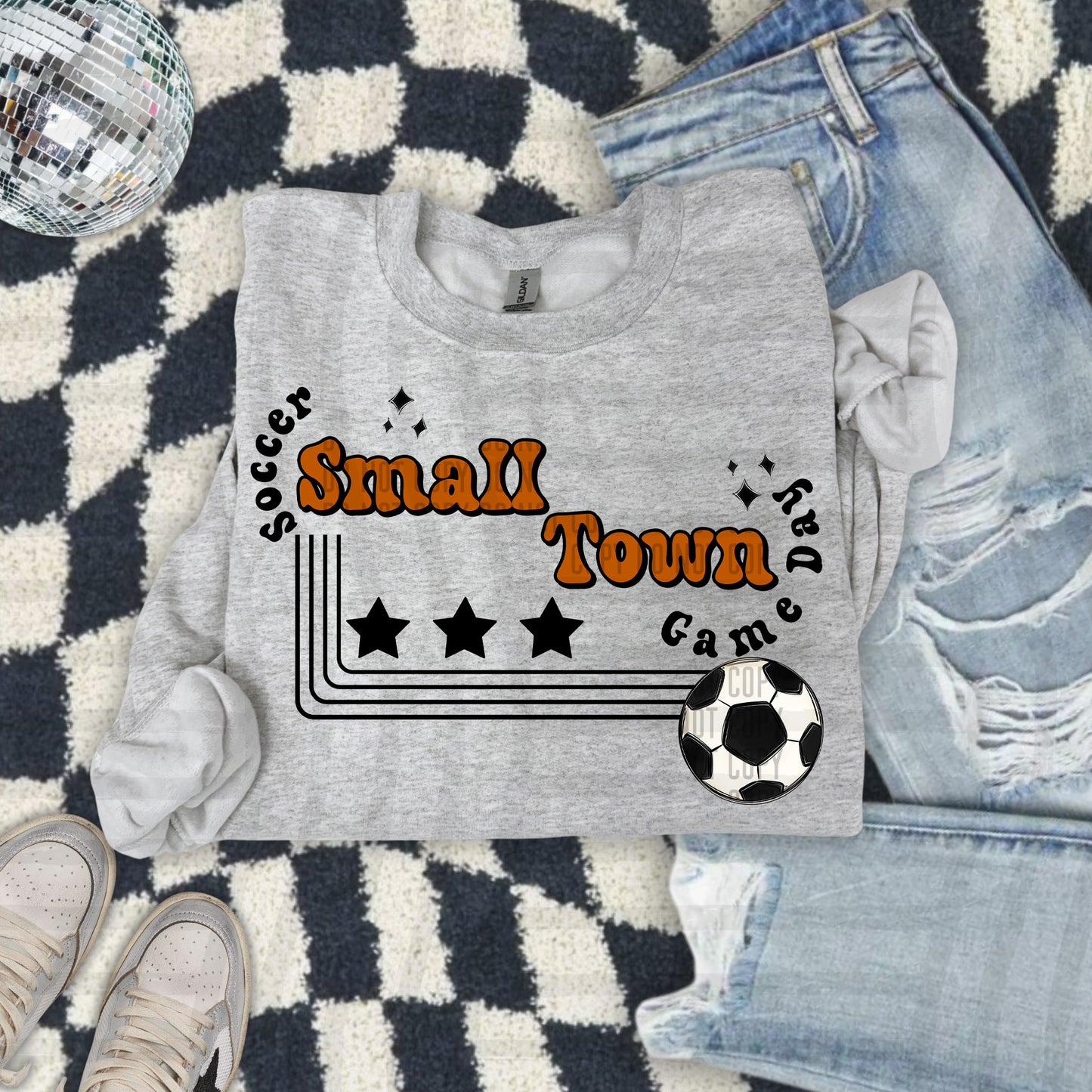 SOCCER - Small town - Color Dropdown Digital Download 300DPI PNG FILE