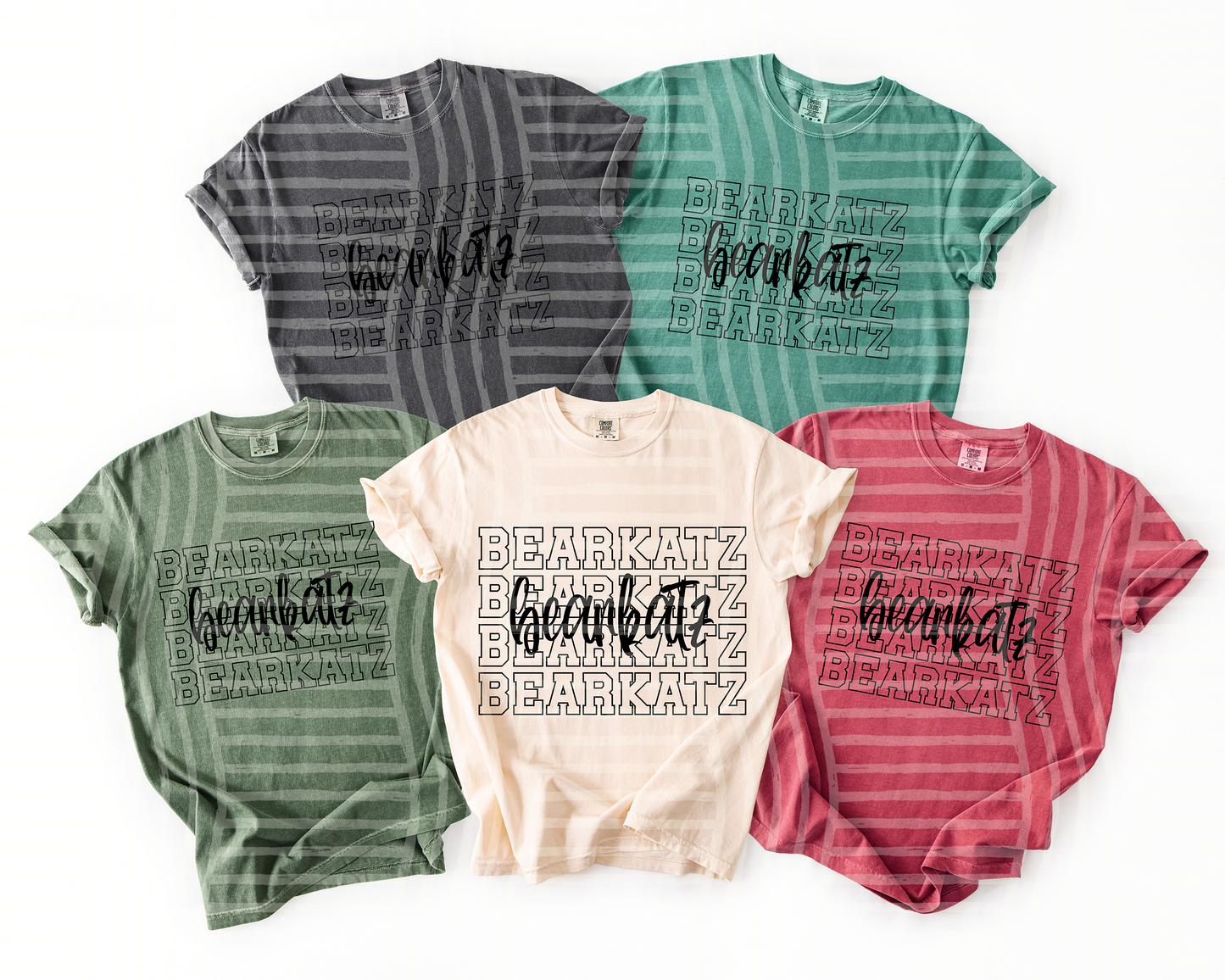 Simple Stacked outlined - Custom + DROPDOWN - 300 DPI digital download