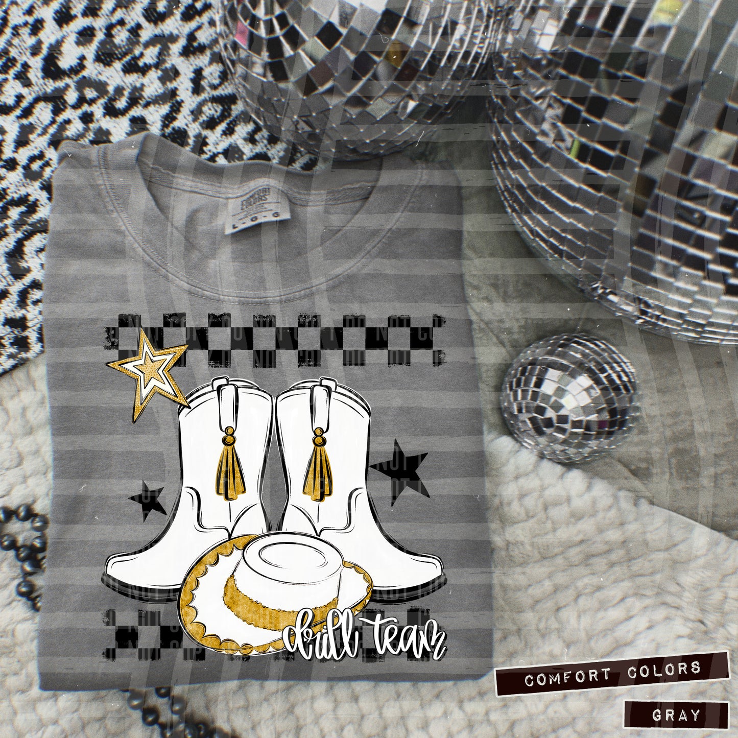Drill Team - Boot/hat Collage - Can add names - not for digital resale-  Color Dropdown Digital Download 300DPI PNG FILE