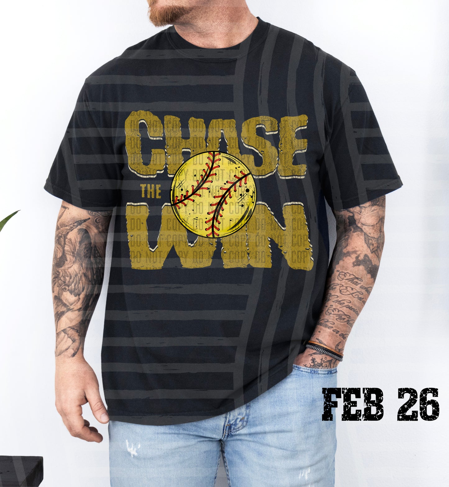 Chase the Win SOFTBALL - Color Dropdown Digital Download 300DPI PNG FILE