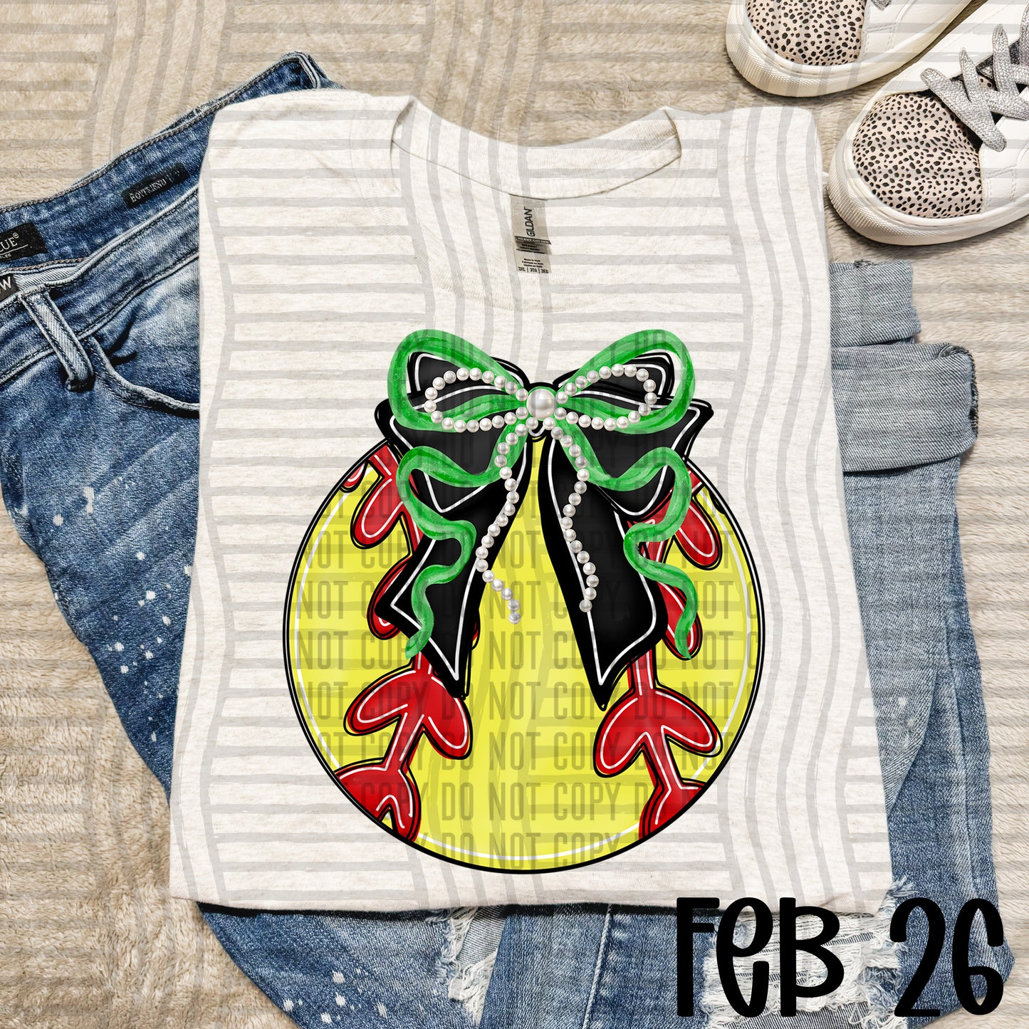 Softball Bows with Pearls  - Color Dropdown Digital Download 300DPI PNG FILE