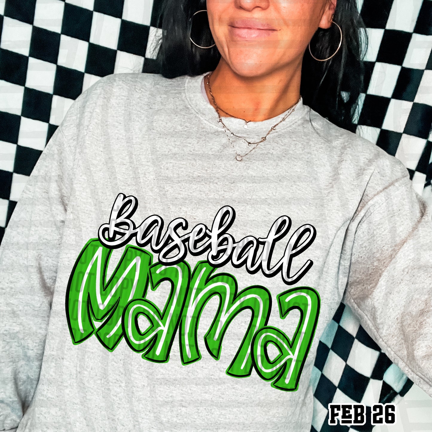 Baseball Mama - Color Dropdown Digital Download 300DPI PNG FILE