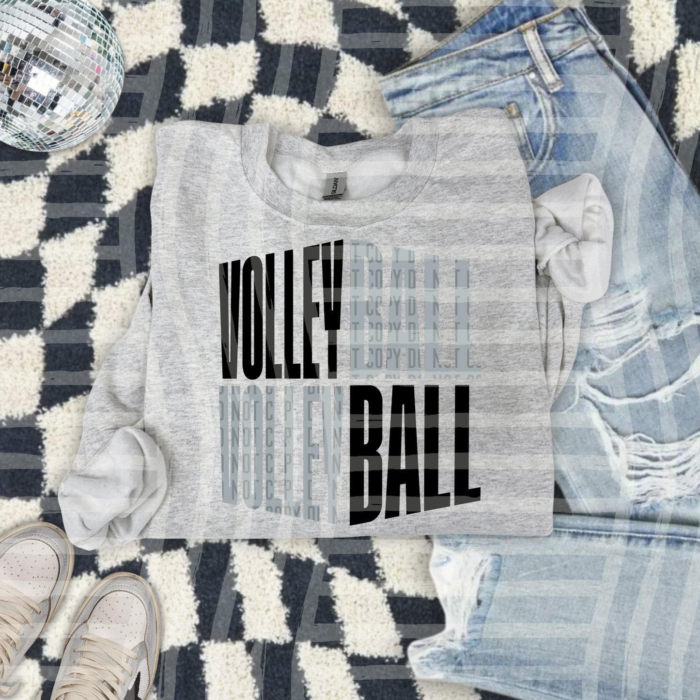 Volleyball word art - Color Dropdown Digital Download 300DPI PNG FILE