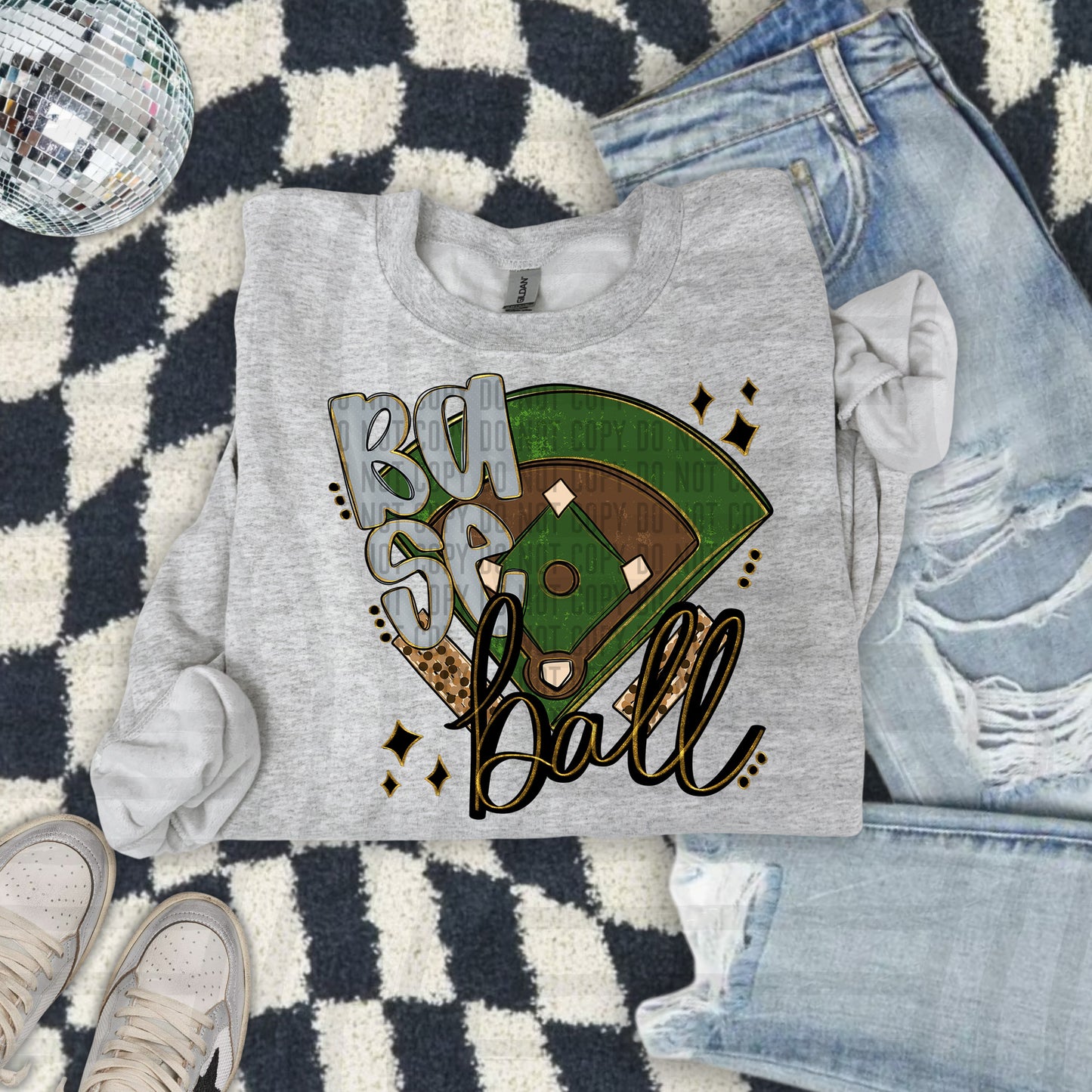 Baseball Field -Color Dropdown Digital Download 300DPI PNG FILE