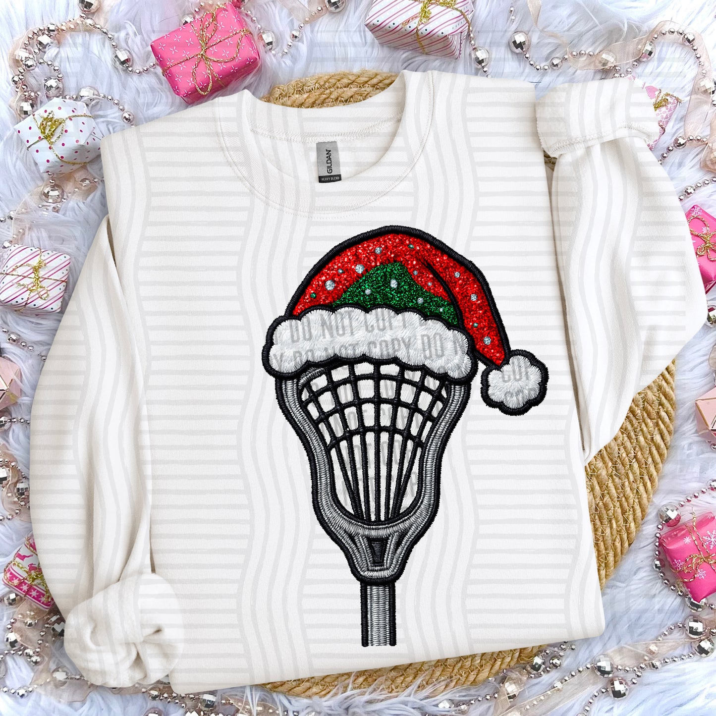 Christmas Faux Embroidery Sports Balls