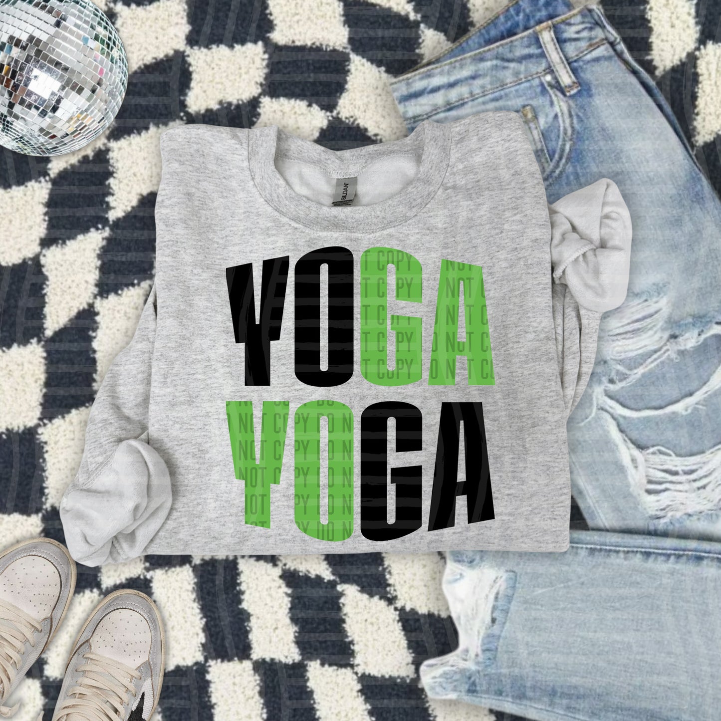 YOGA word art - Color Dropdown Digital Download 300DPI PNG FILE