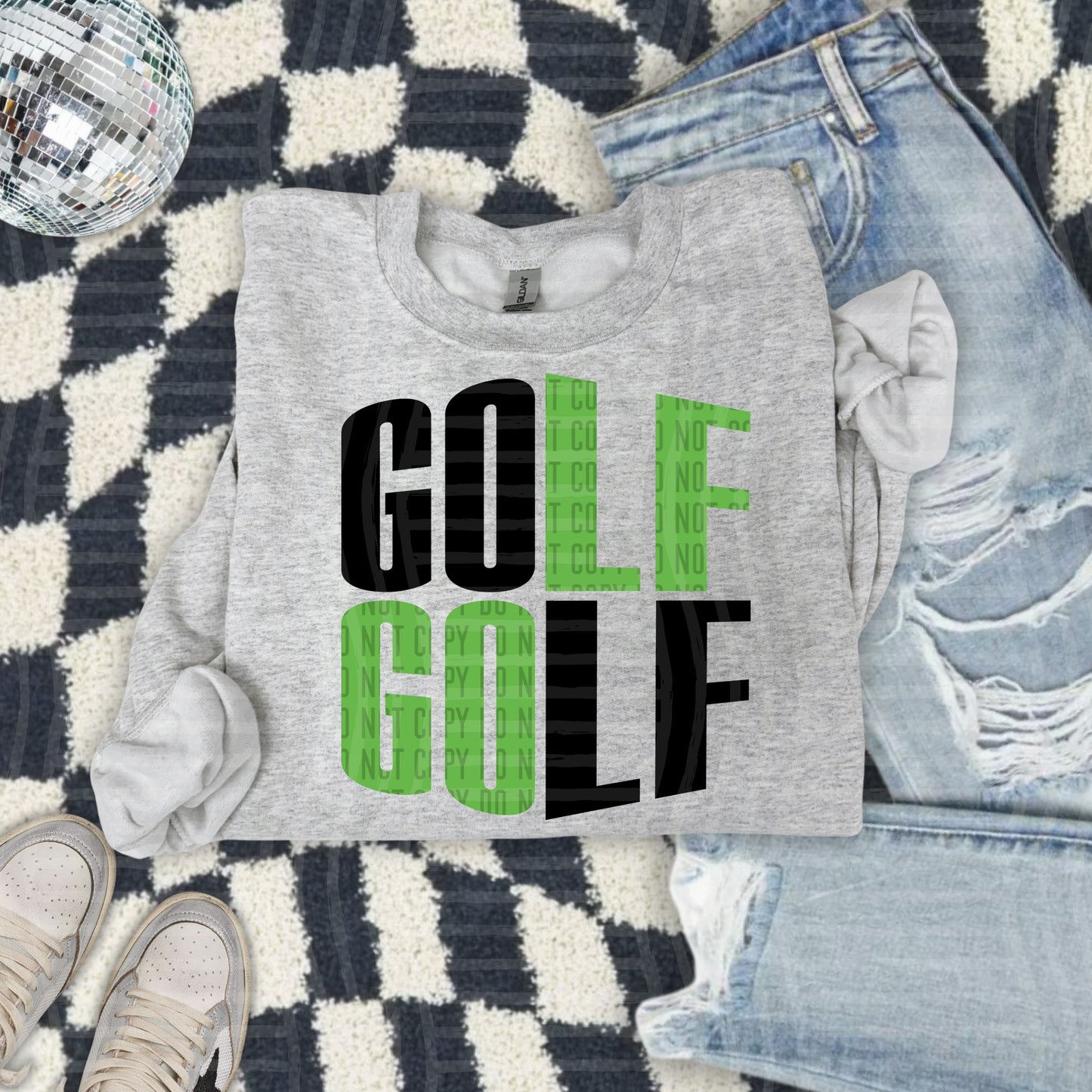 GOLF word art - Color Dropdown Digital Download 300DPI PNG FILE