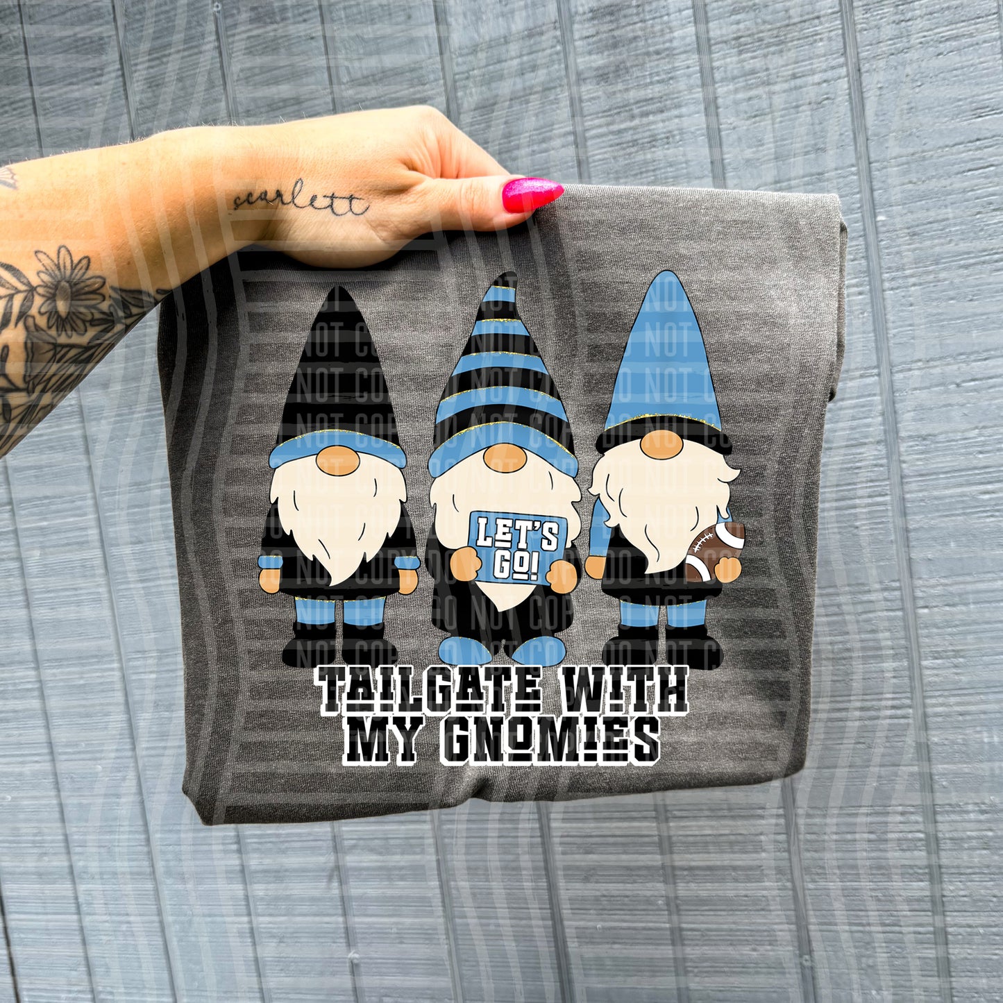 Tailgate with my gnomies - Color Dropdown Digital Download 300DPI PNG FILE