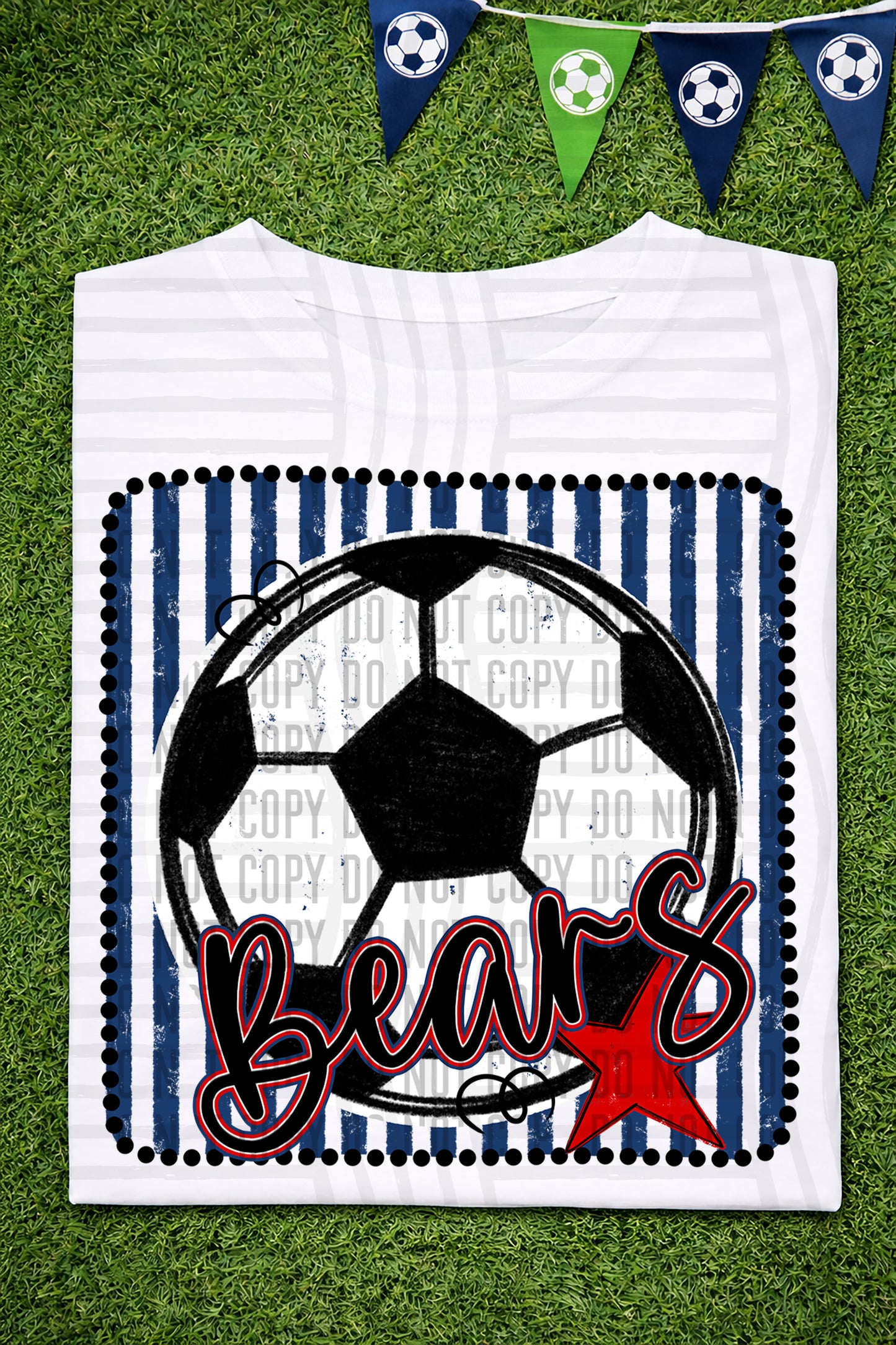 Soccer RWB Framed -  Custom + DROPDOWN - 300 DPI digital download