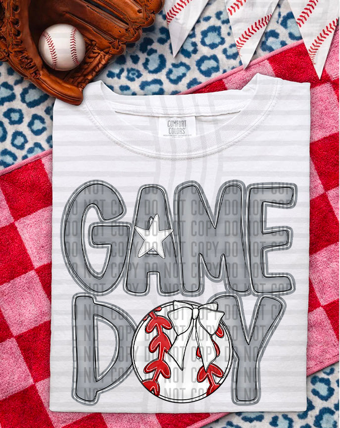 SOFTBALL - GAME DAY - Color Dropdown Digital Download 300DPI PNG FILE