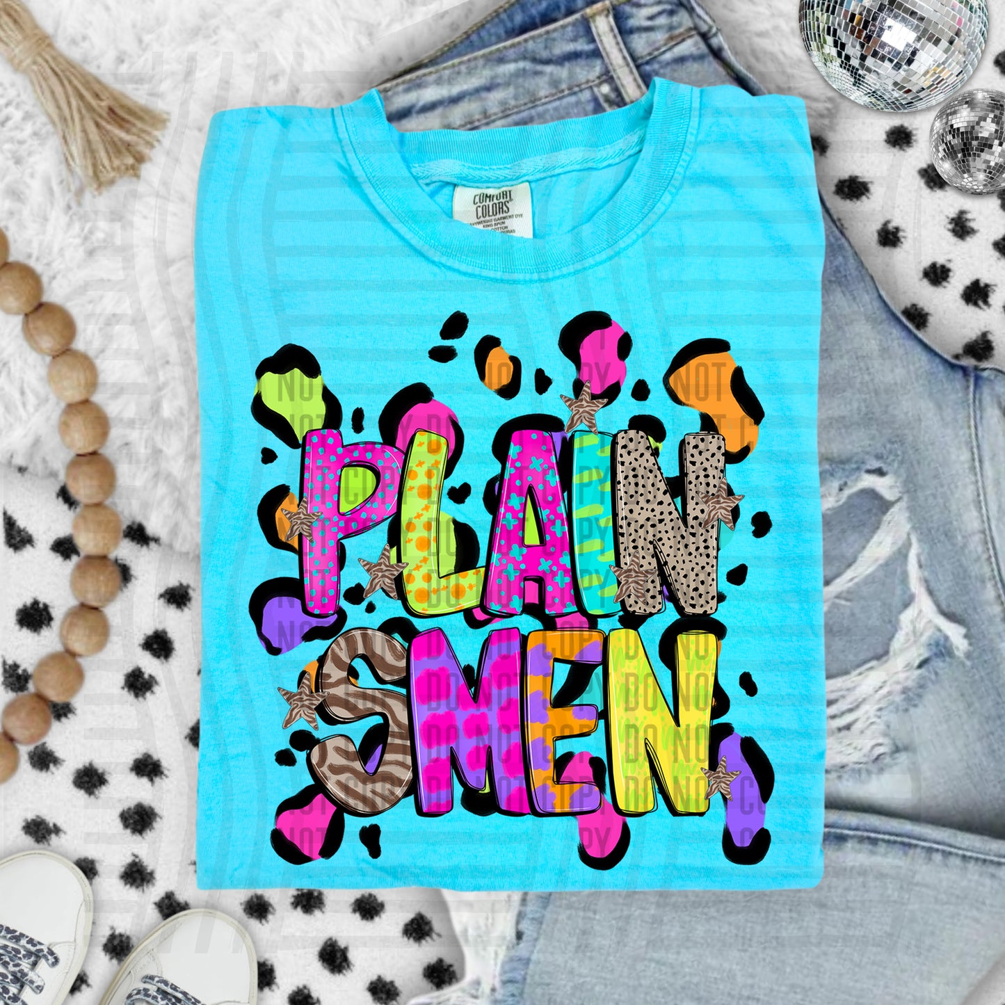 Funky Mix-Up Leopard Spot Mascots - Custom + Dropdown - 300 dpi Digital Download