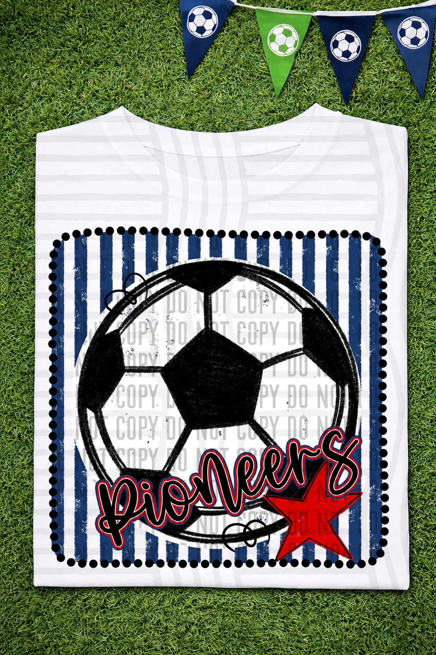 Soccer RWB Framed -  Custom + DROPDOWN - 300 DPI digital download
