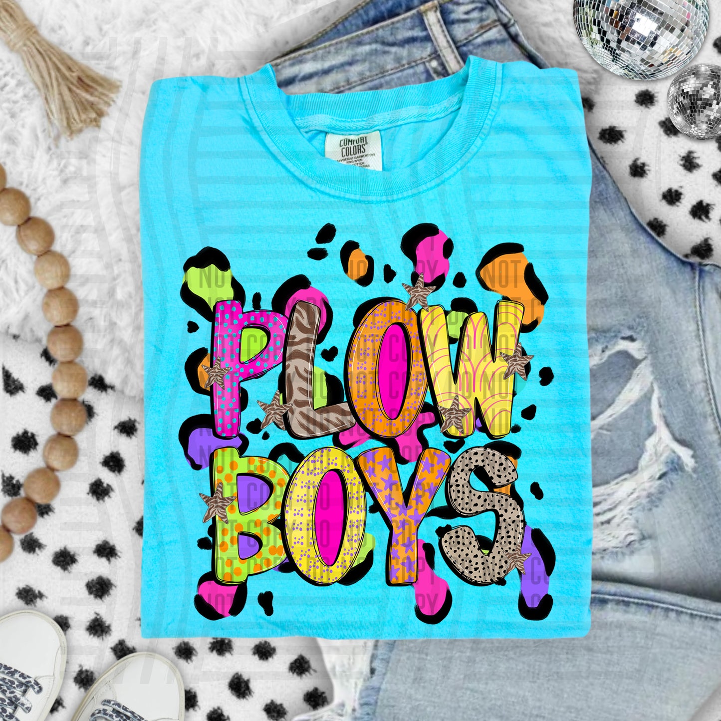 Funky Mix-Up Leopard Spot Mascots - Custom + Dropdown - 300 dpi Digital Download