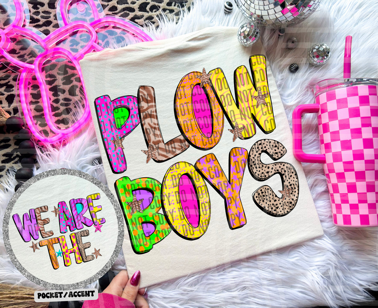 Funky Mix Up - Optional POCKET - Custom + Dropdown  - 300 dpi Digital Download