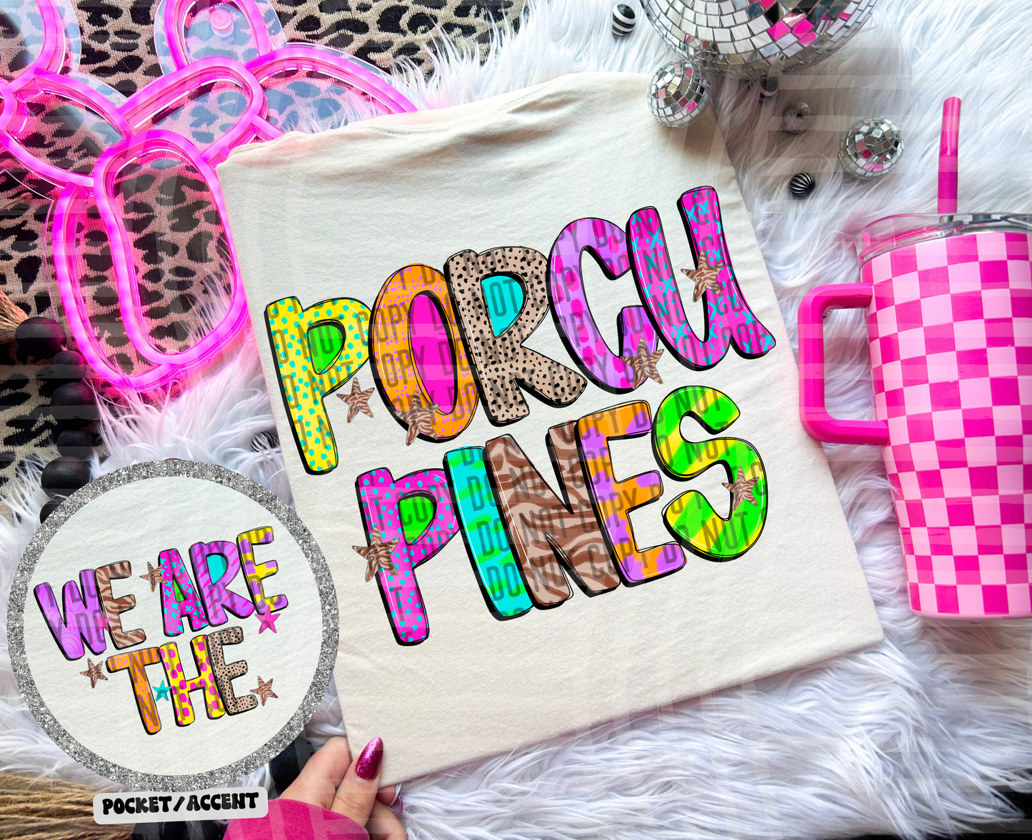 Funky Mix Up - Optional POCKET - Custom + Dropdown  - 300 dpi Digital Download