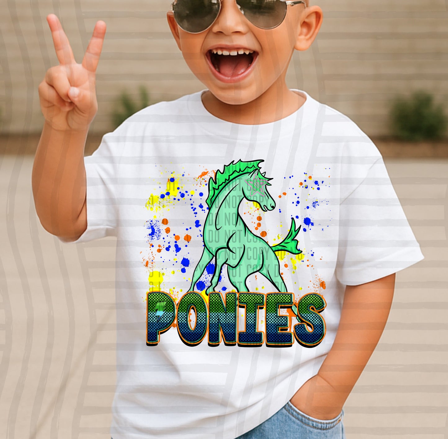 Paint Splatter STARRY EYED mascots blue/green/orange -  Digital Download 300DPI PNG FILE