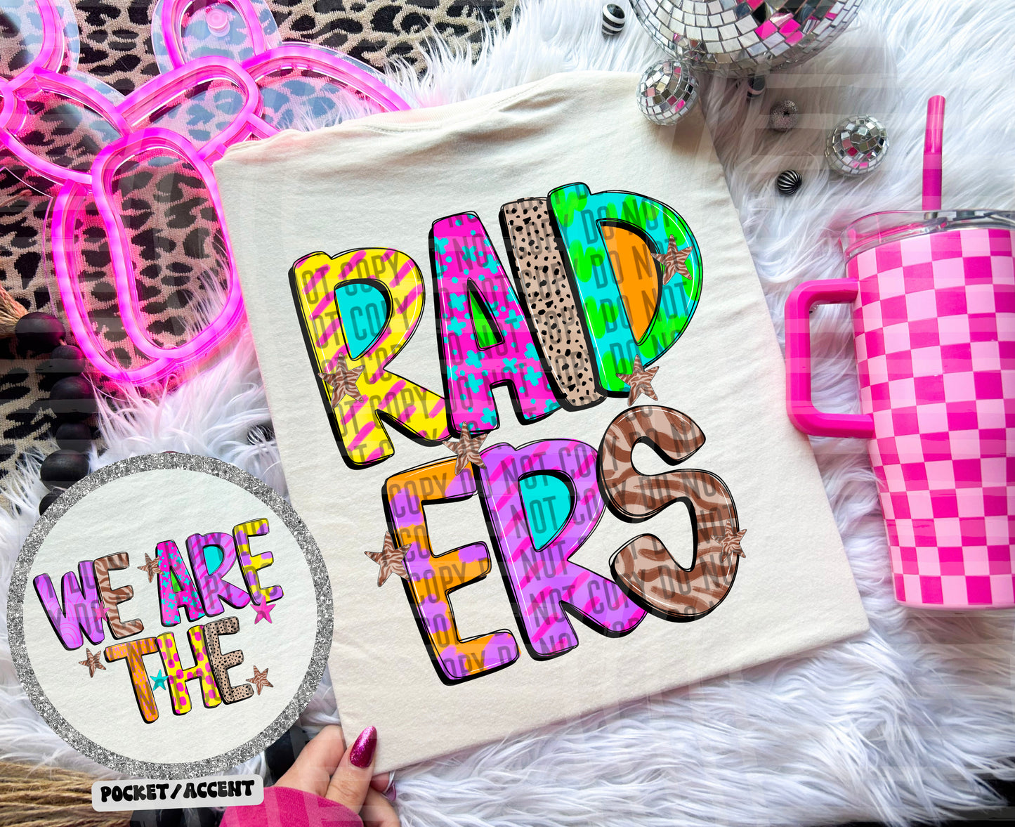 Funky Mix Up - Optional POCKET - Custom + Dropdown  - 300 dpi Digital Download