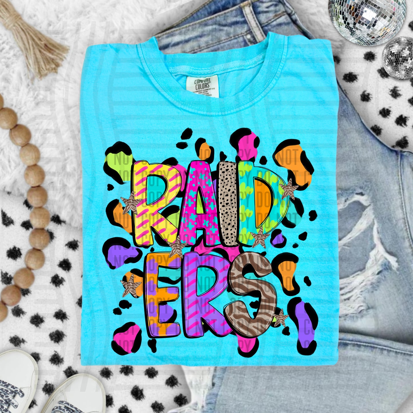 Funky Mix-Up Leopard Spot Mascots - Custom + Dropdown - 300 dpi Digital Download