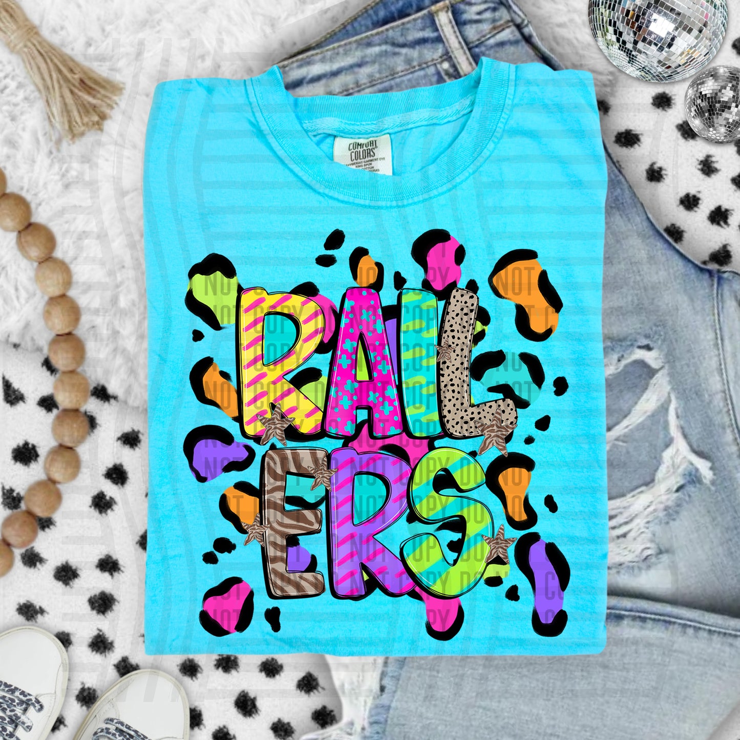 Funky Mix-Up Leopard Spot Mascots - Custom + Dropdown - 300 dpi Digital Download