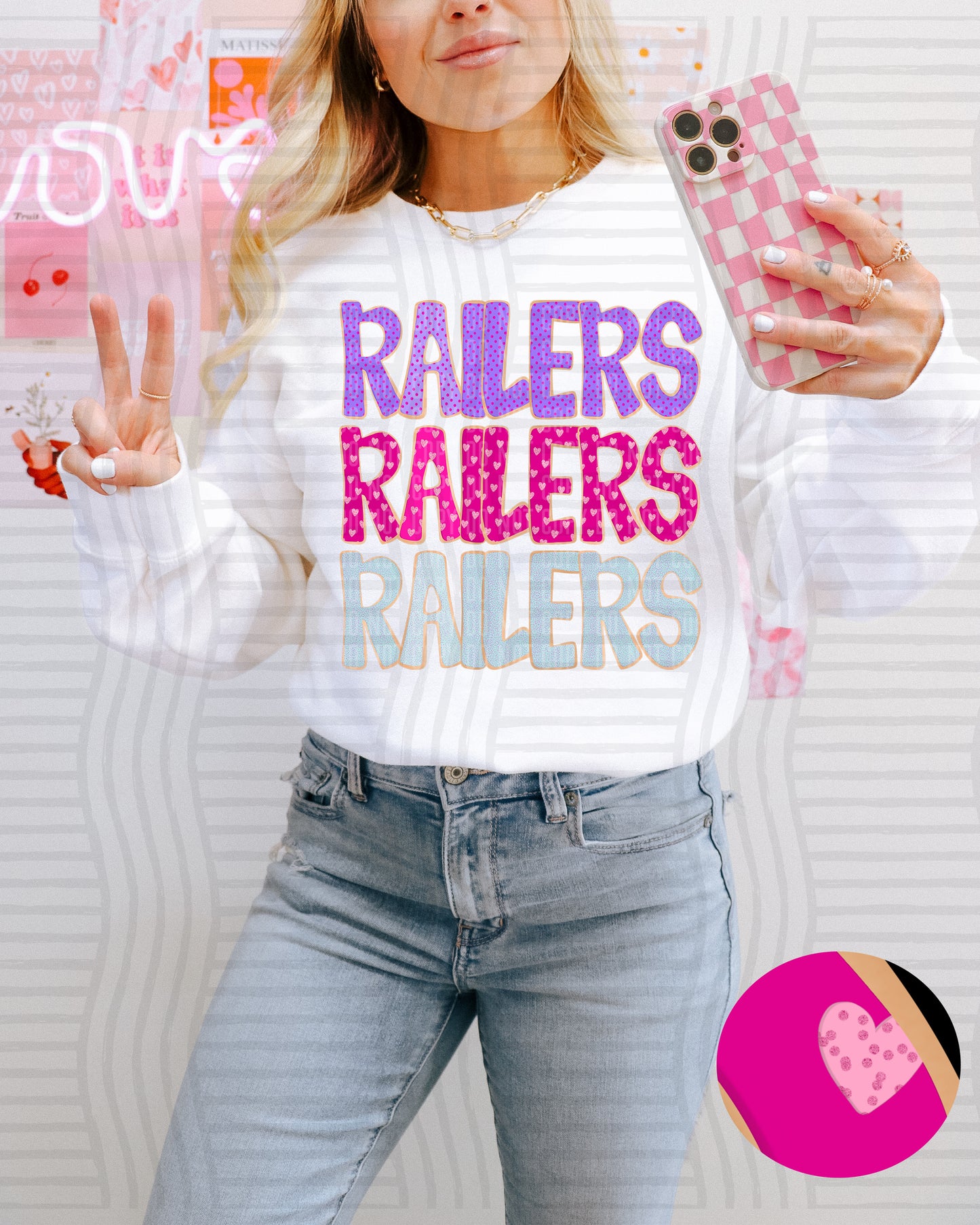 Sugar Cookie Stacked - Custom + Dropdown - 300 dpi Digital Download