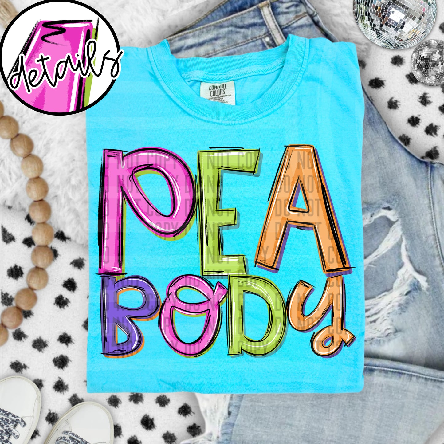 Neon Barbie Stacked - Custom + DROPDOWN - 300 DPI digital download