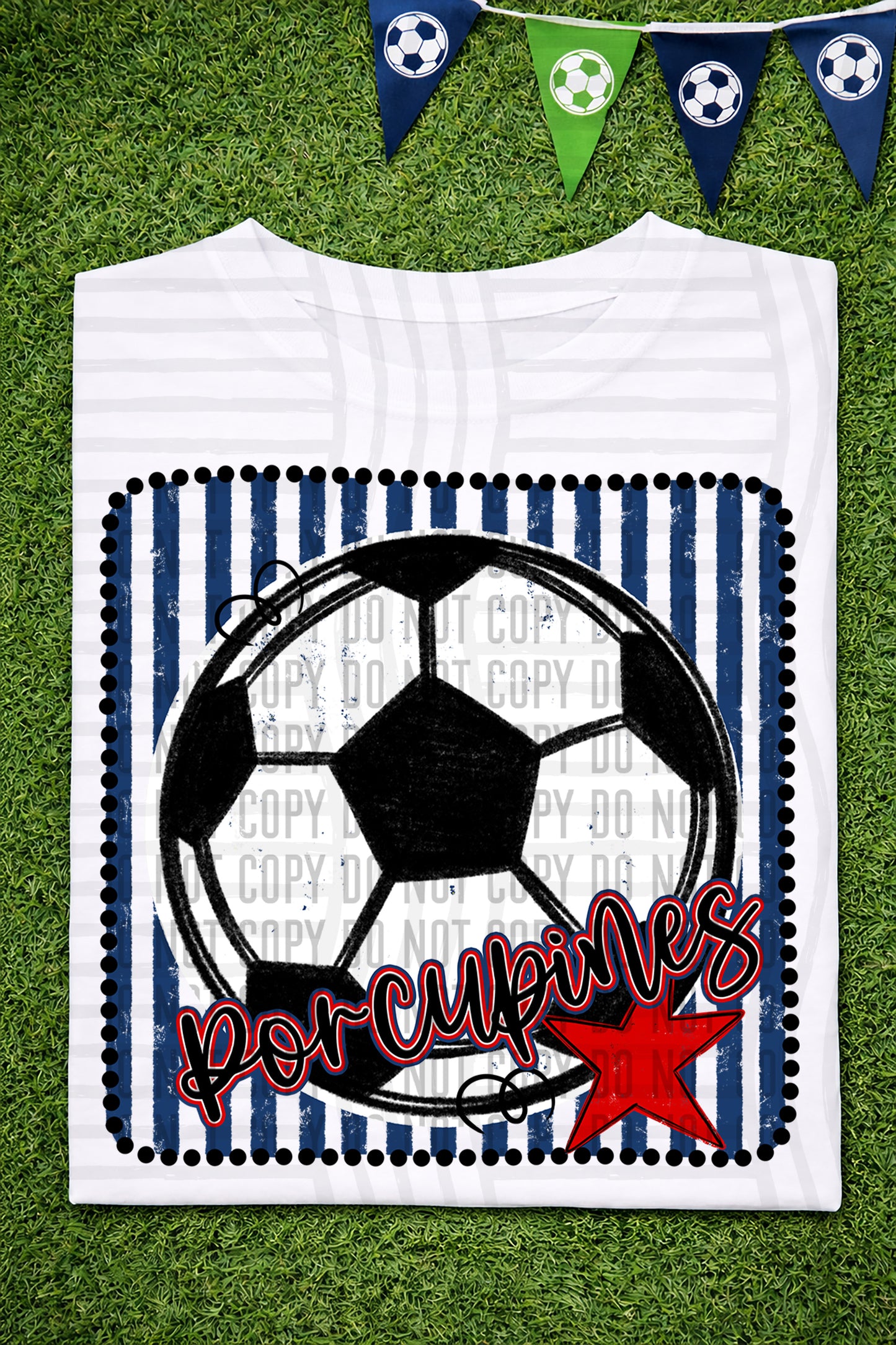 Soccer RWB Framed -  Custom + DROPDOWN - 300 DPI digital download